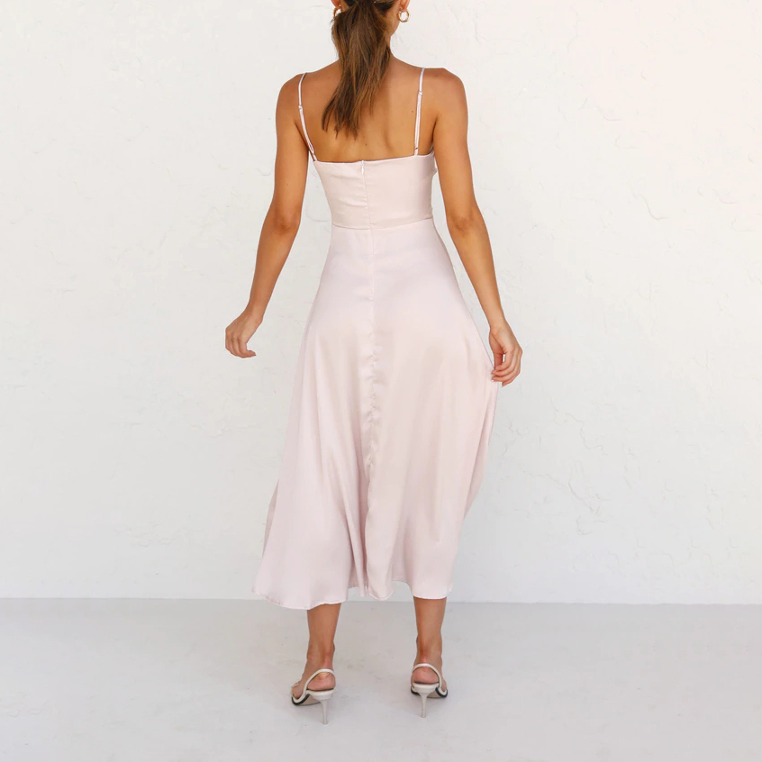Robe sexy à bretelles en dentelle