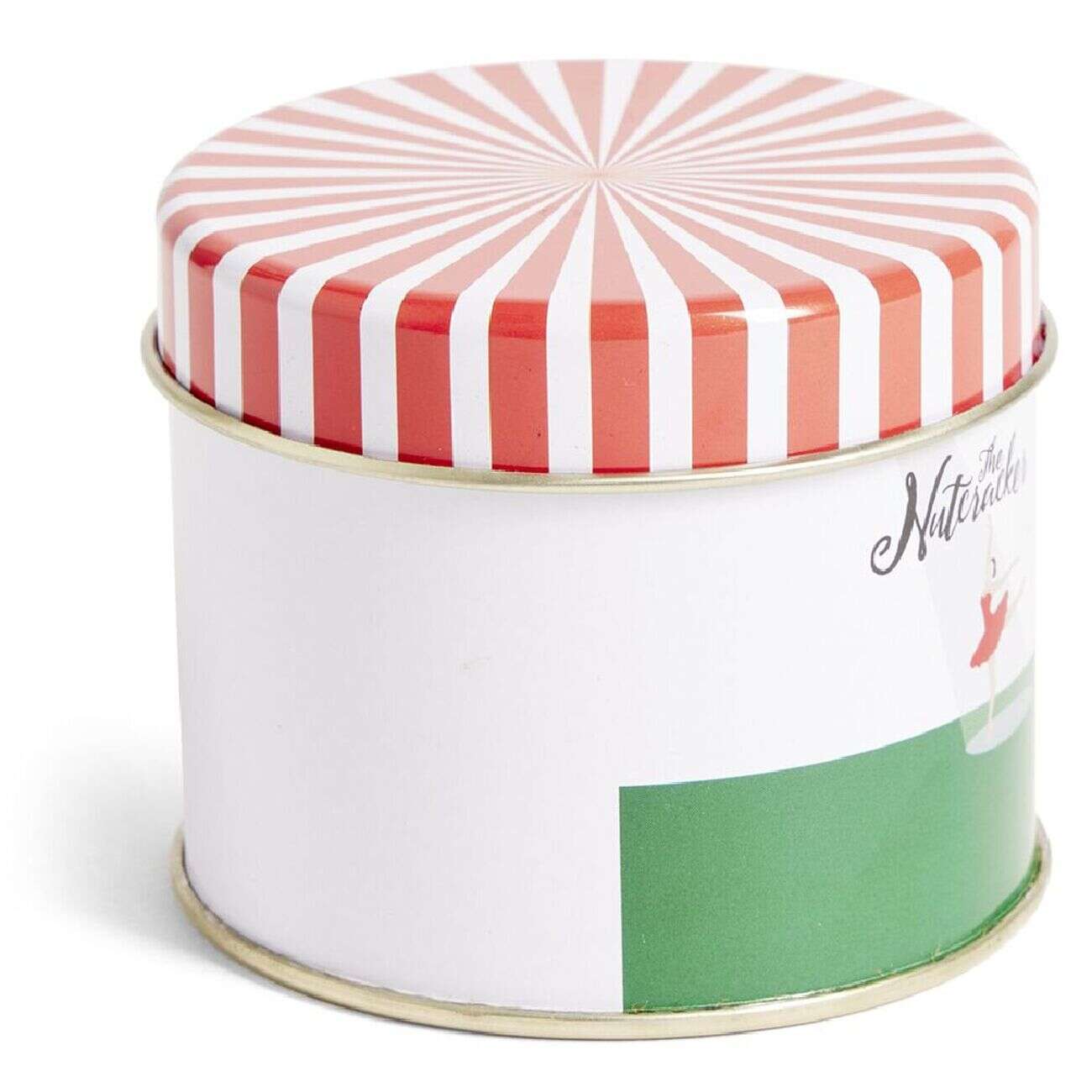 Boîte alimentaire the Nutcracker acier rouge blanc et vert Ø7,3xH6cm