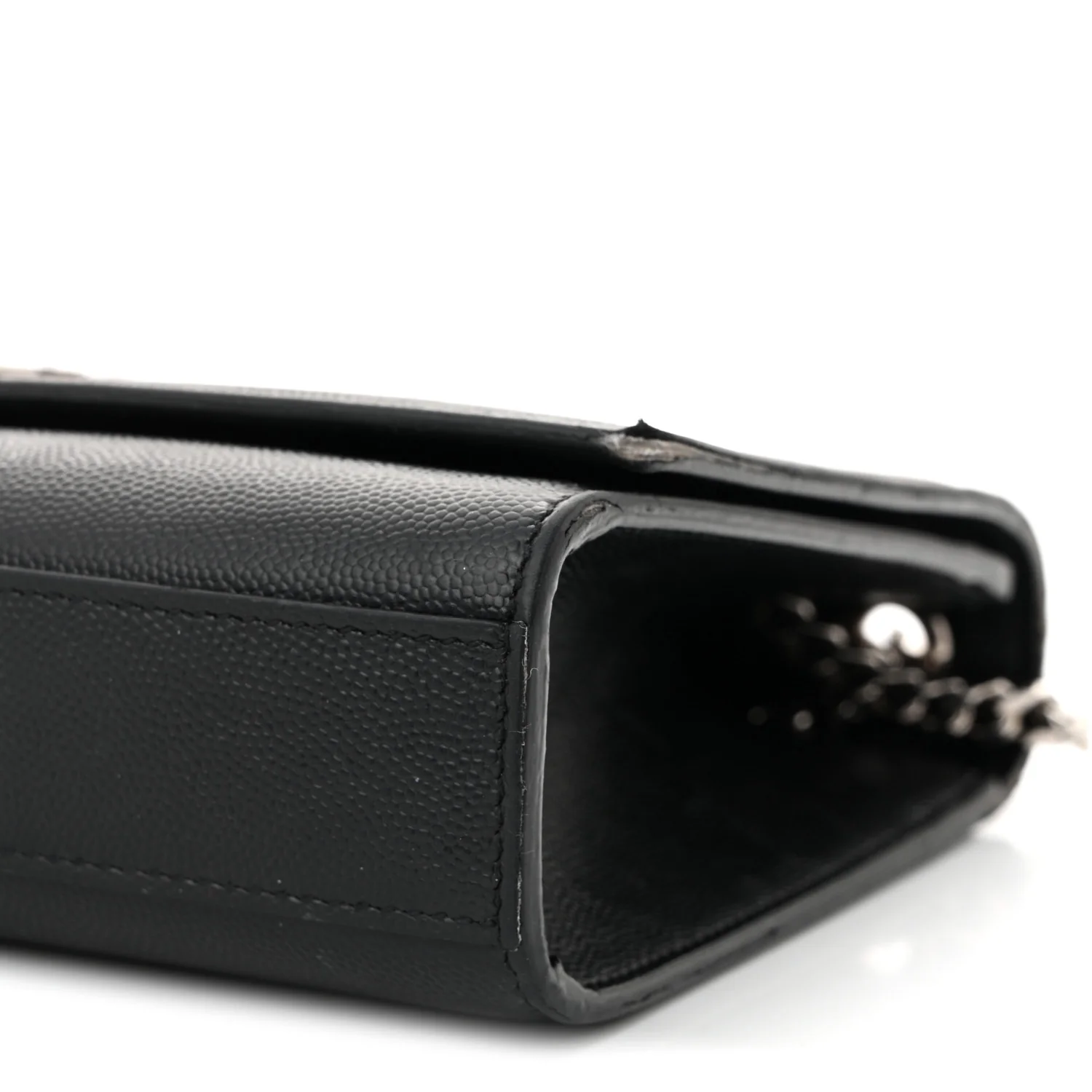 Grain De Poudre Medium Classic Monogram Kate Satchel Black