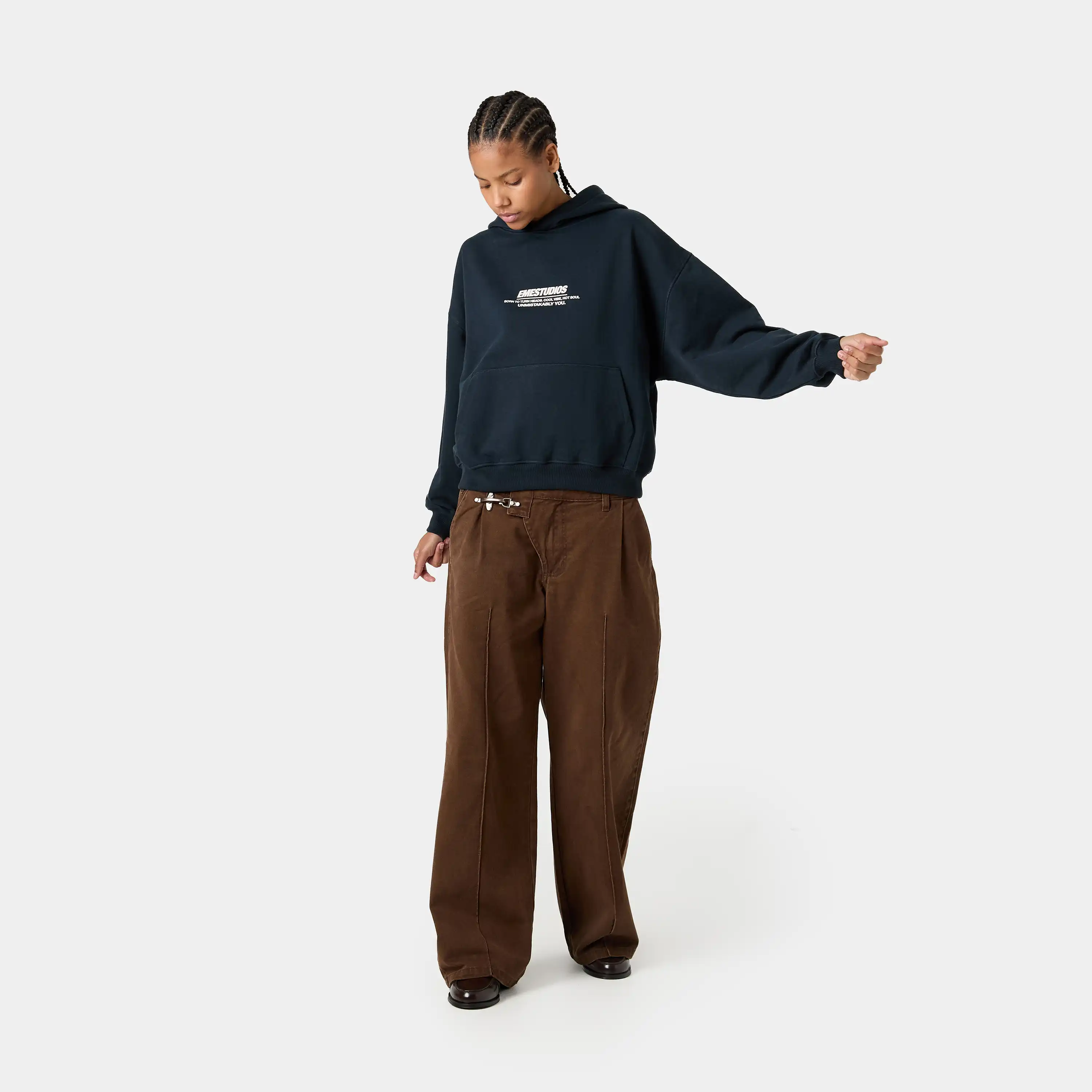 Hot Soul Navy Oversized Hoodie