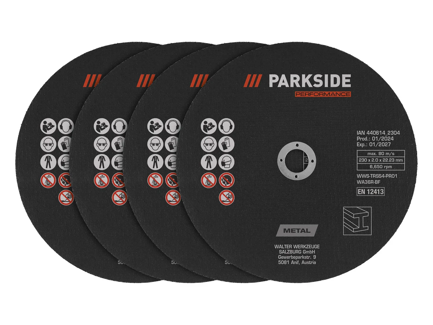 PARKSIDE PERFORMANCE Disques  trononner ou disques  barber,  230 mm