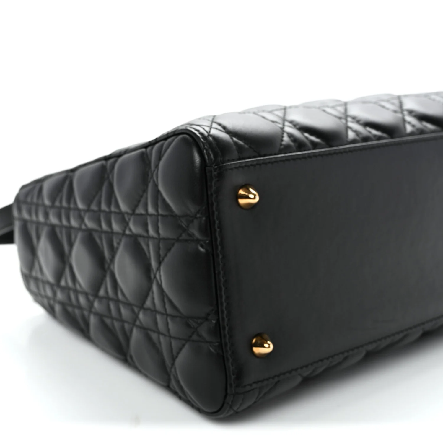 Lambskin Cannage Medium Lady Dior Black