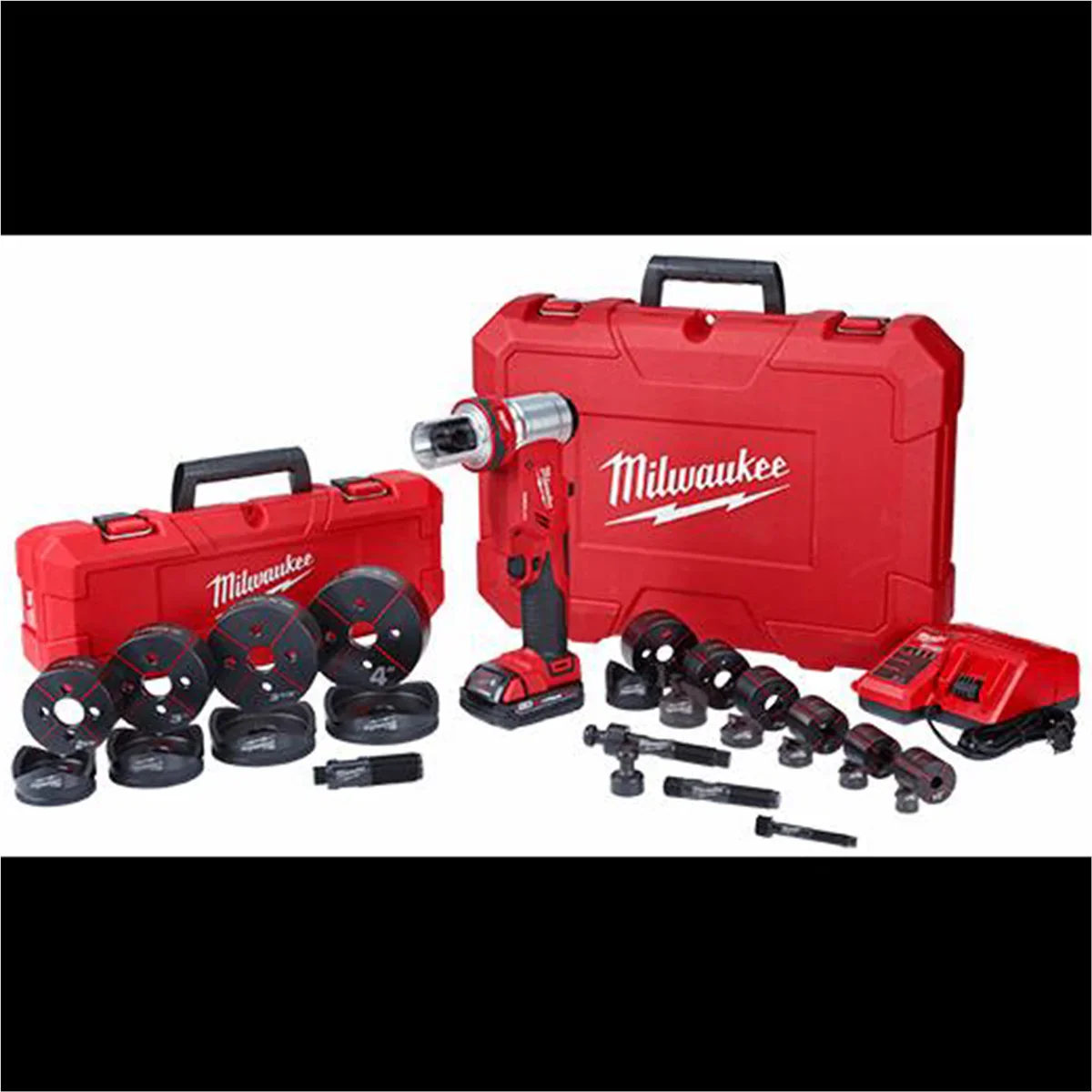 Milwaukee Tool M18 FORCE LOGIC 6T Knockout Tool 1/2 - 4 Kit