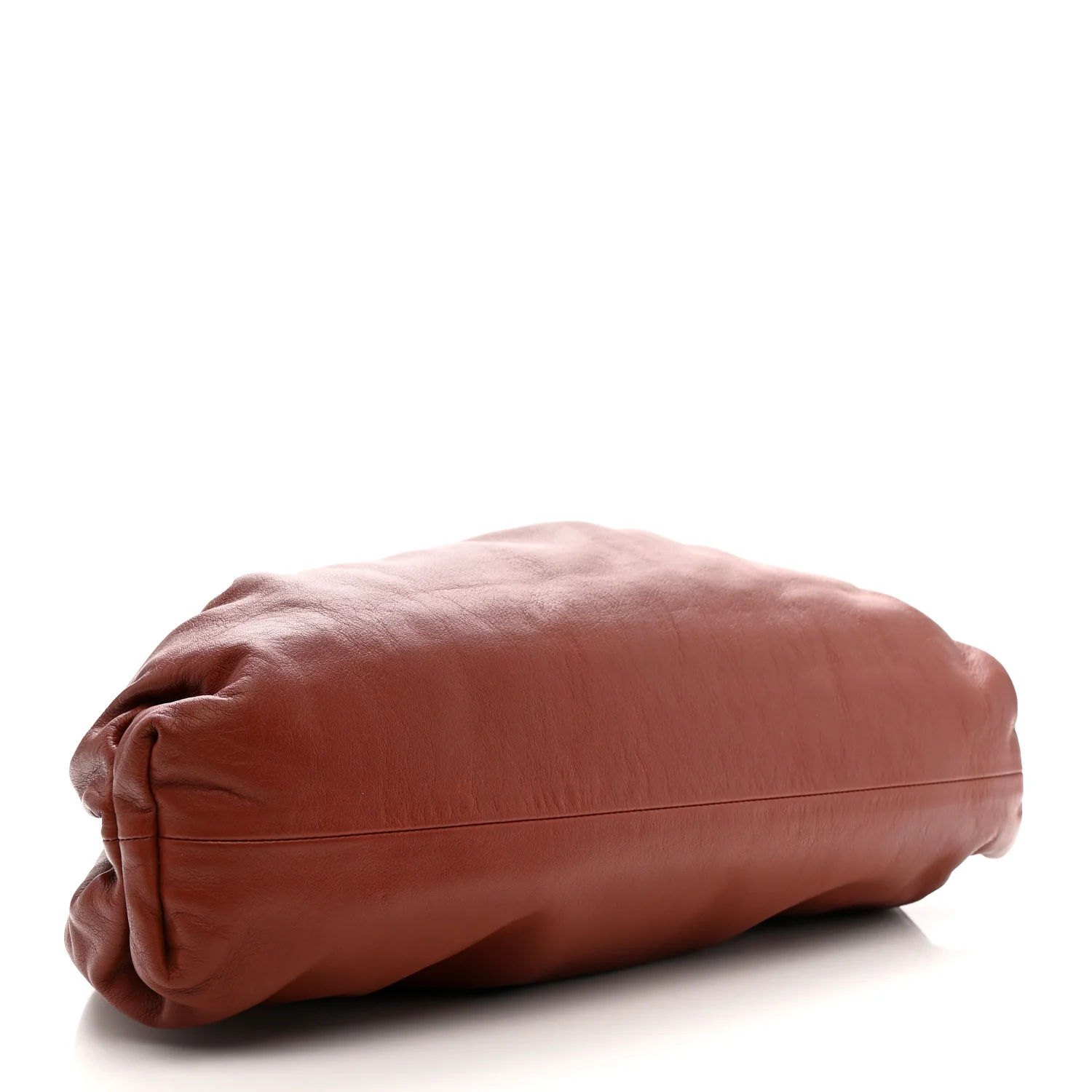 Smooth Butter Calf The Pouch Oversized Clutch Bordeaux