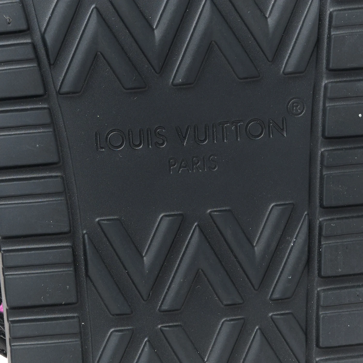 LV X TM Monogram Multicolor Sunset Flat Sandals 38 Black