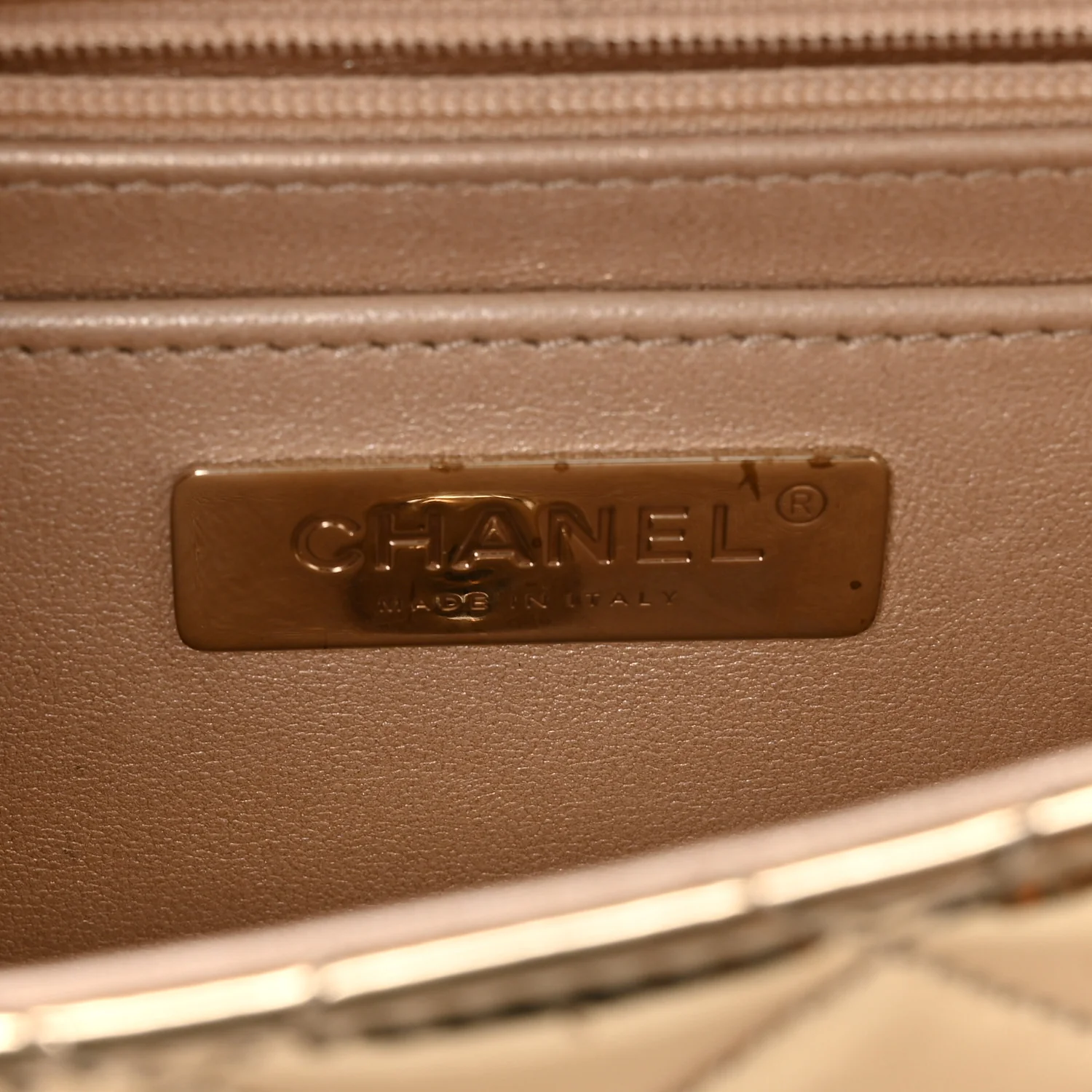 Mirror Calfskin Metallic Calfskin Medium Hollywood Boulevard Flap With Star Coin Purse Light Gold