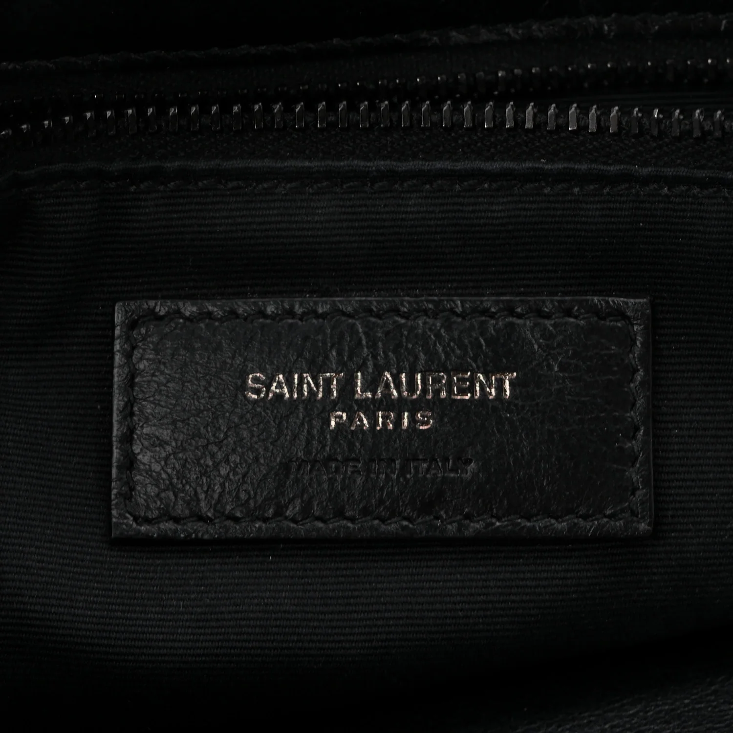 Crinkled Calfskin Matelasse Monogram Medium Niki Chain Satchel Black