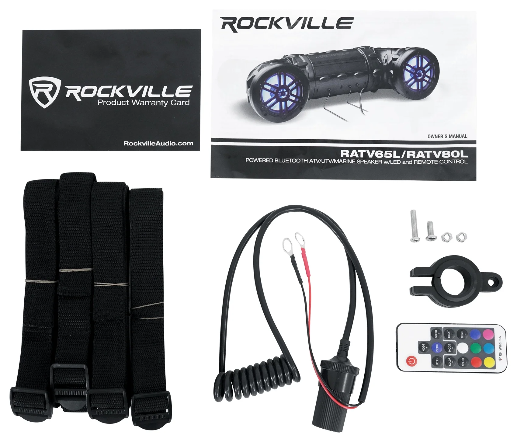 RATV80L V2 Bluetooth Dual 8" Powered 600w ATV/UTV/Marine Speaker w/LED - Image 9