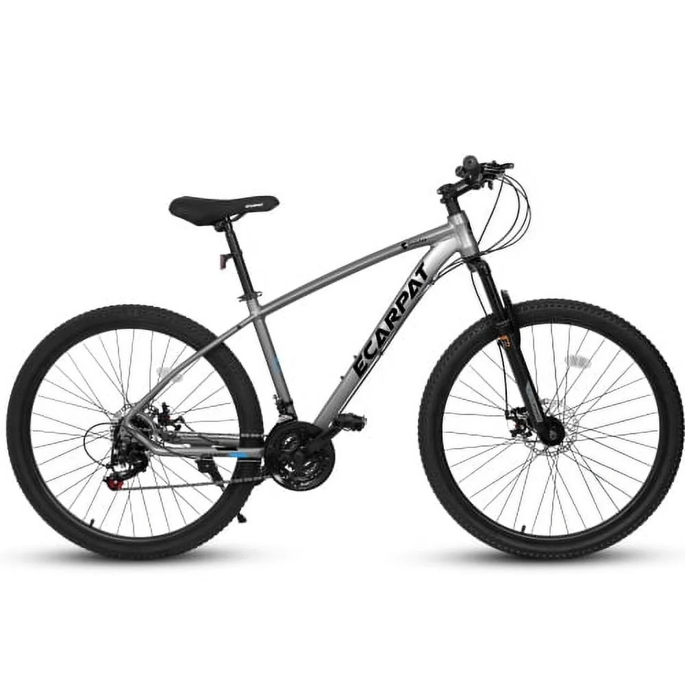 700C Hybrid Road Bike, 16-Speed Outdoor Mountain Bike with Disc Brakes, Light Weight Aluminum Frame,Racing Bike for Men Women, L Size,Black - Image 7