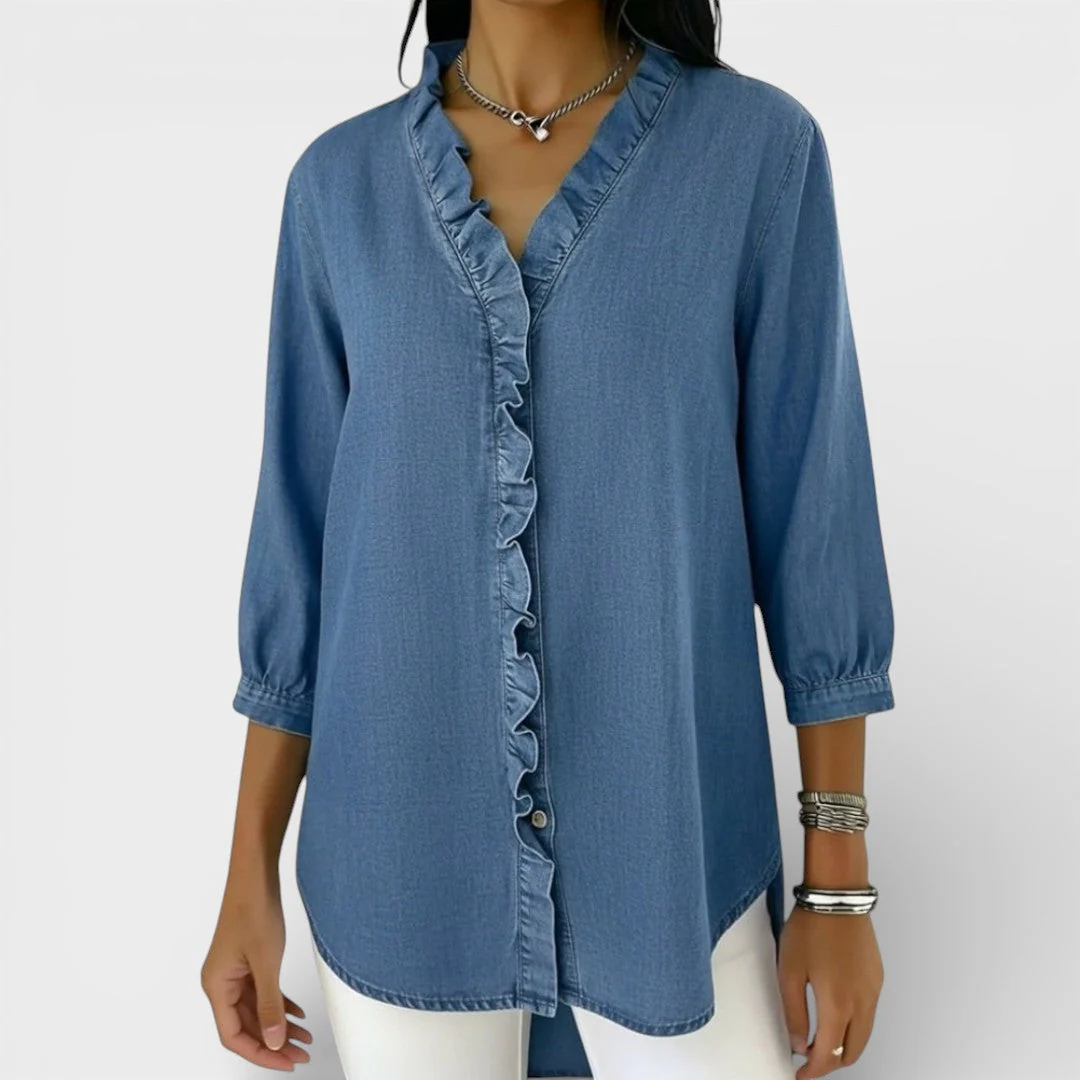 ChicRuffle - Blouse élégante à volants