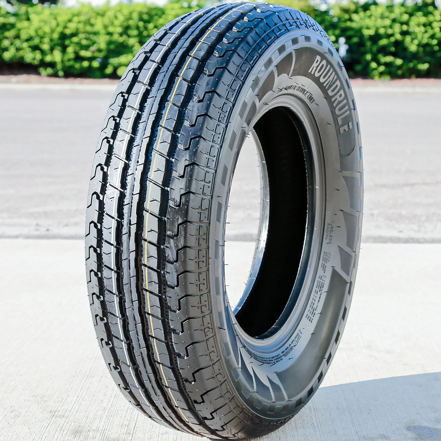 Set of 4 Roundrule ST Hikee Semi - Steel ST205/75R14 205/75R14 105/101 L D 8 Ply Trailer Tires