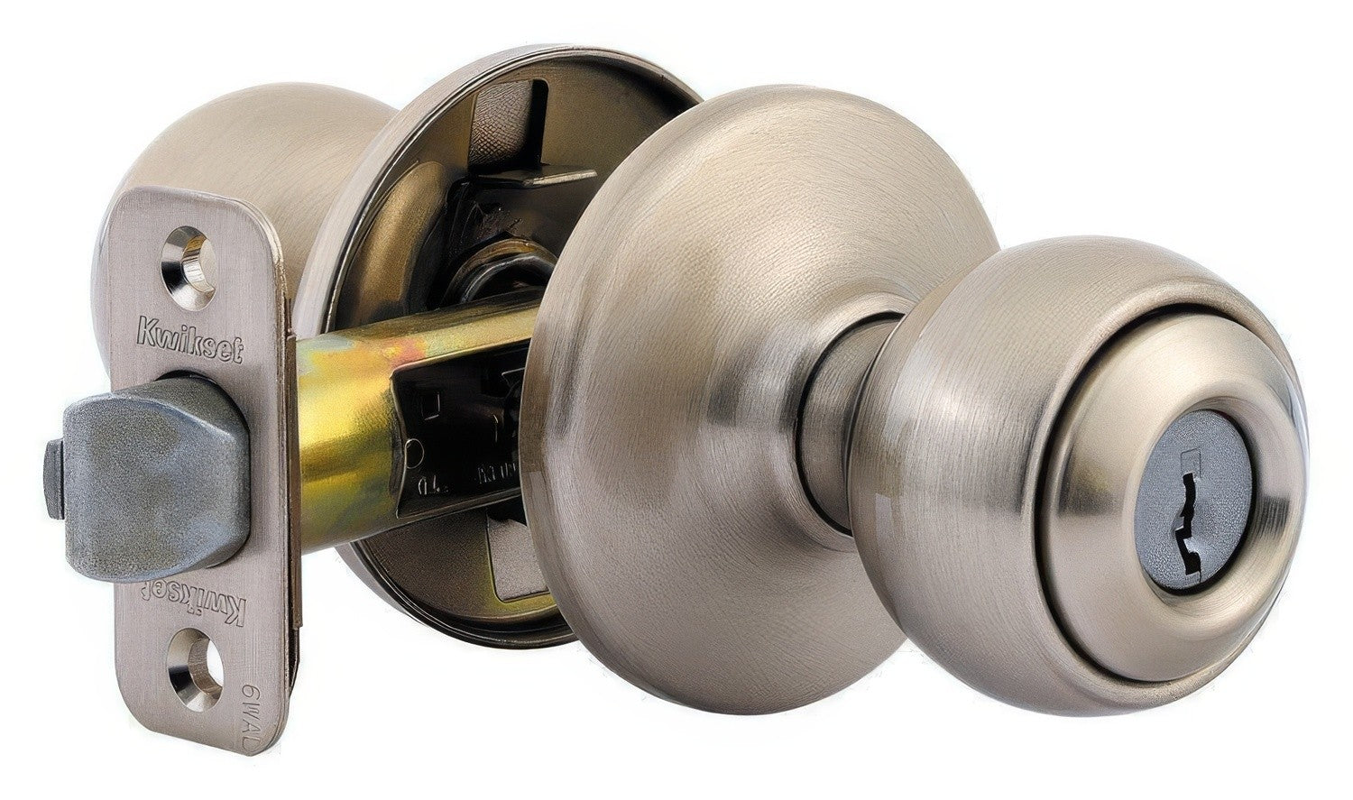 Kwikset 400P Polo Single Cylinder Keyed Entry Knob - TA Screen Specialist, Inc.