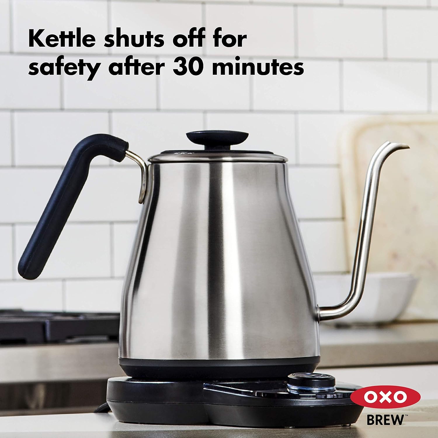 OXO Brew Pour Over Gooseneck Electric Kettle - Stainless Steel