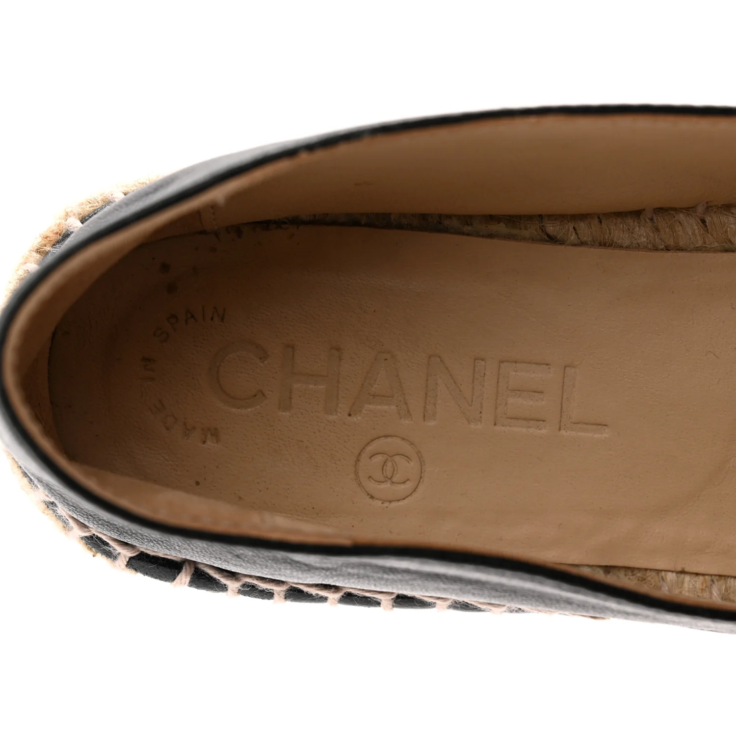Lambskin CC Espadrilles 36 Black