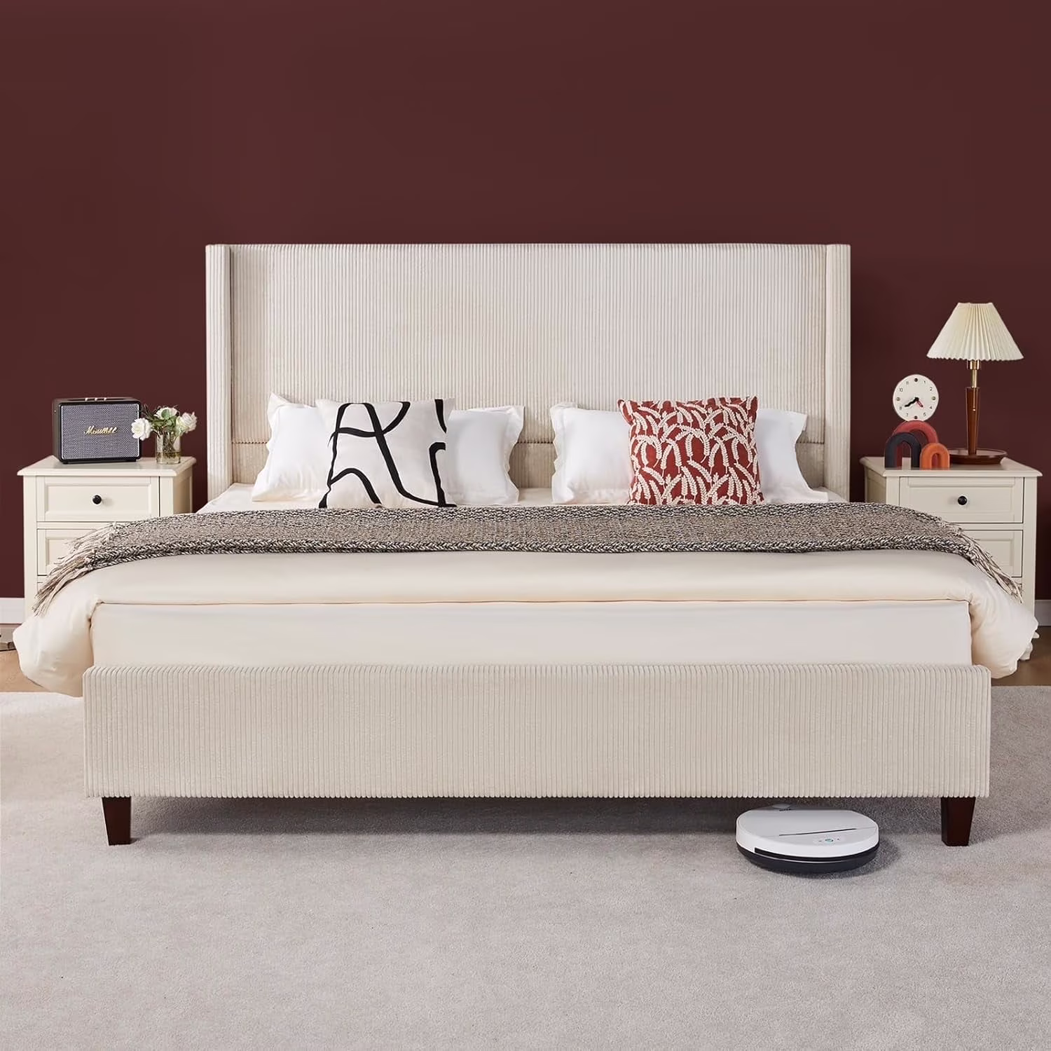 Vanacc King Size Platform Bed Frame, 50.8