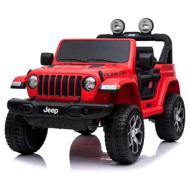 Machine électrique automatique pour enfants, 2 postes Jeep Wrangler Rubicon 12V avec télécommande