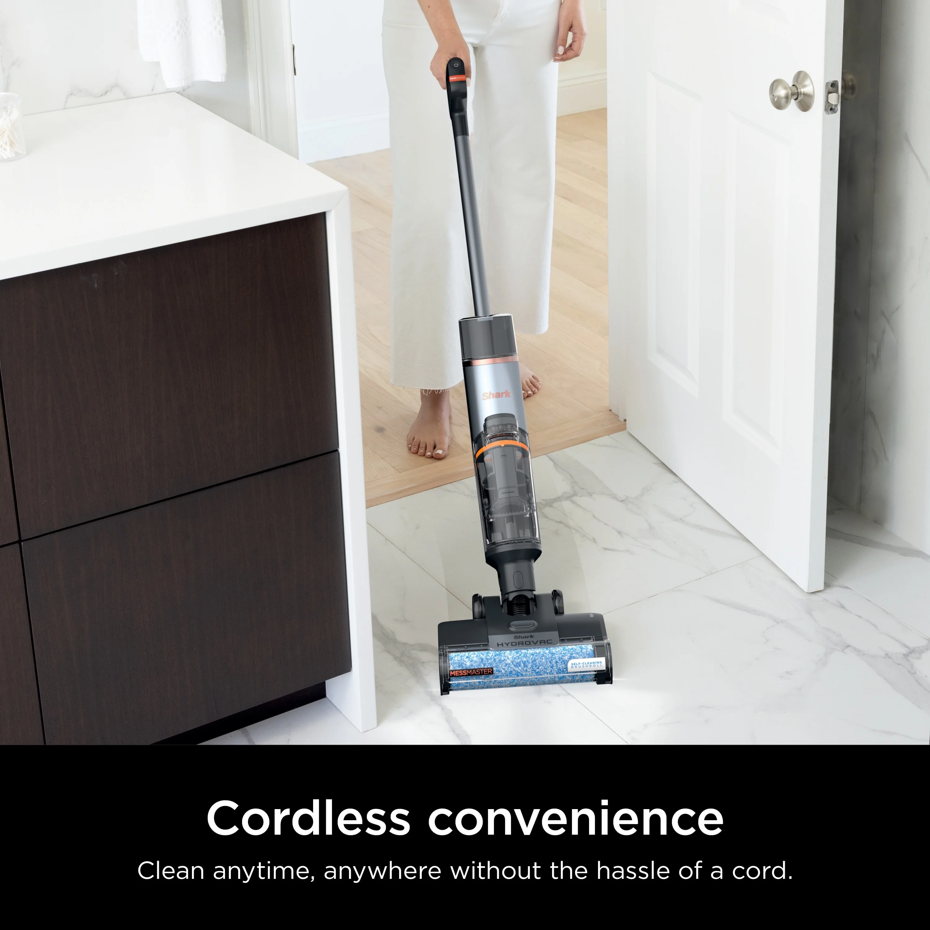 HydroVac MessMaster 3-in-1 Vacuum Cordless Mop w/ Self-Cleaning, Stain Boost 12oz Formula, WD260 - Image 4