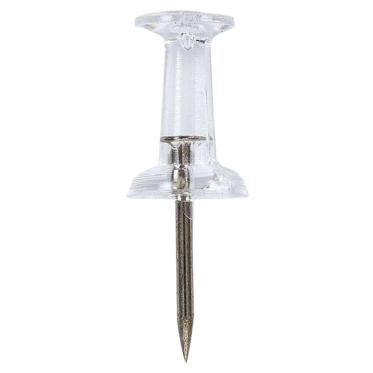 Boîte de 100 punaises transparentes