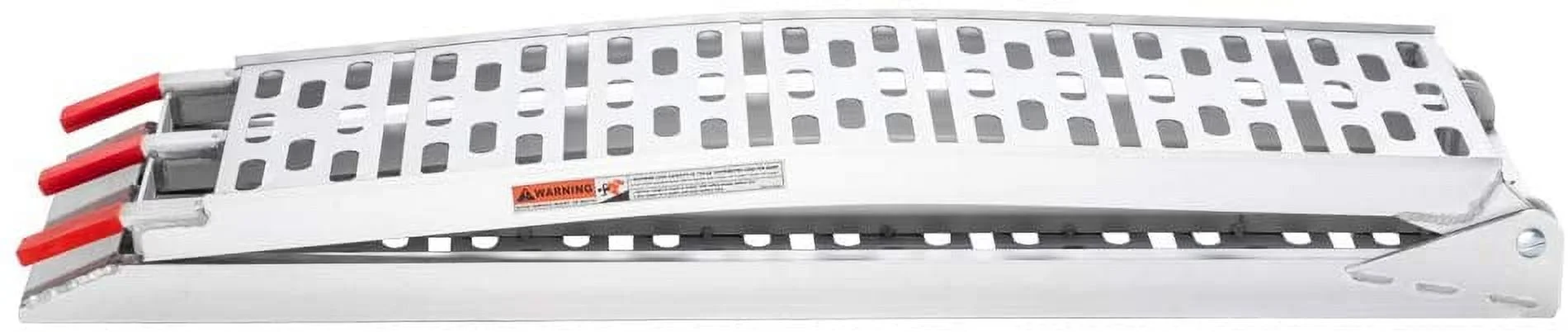 Aluminum Truck Ramp N/A 7ft Aluminum Folding 1500 lb Maax Load Silver(2) - Image 8