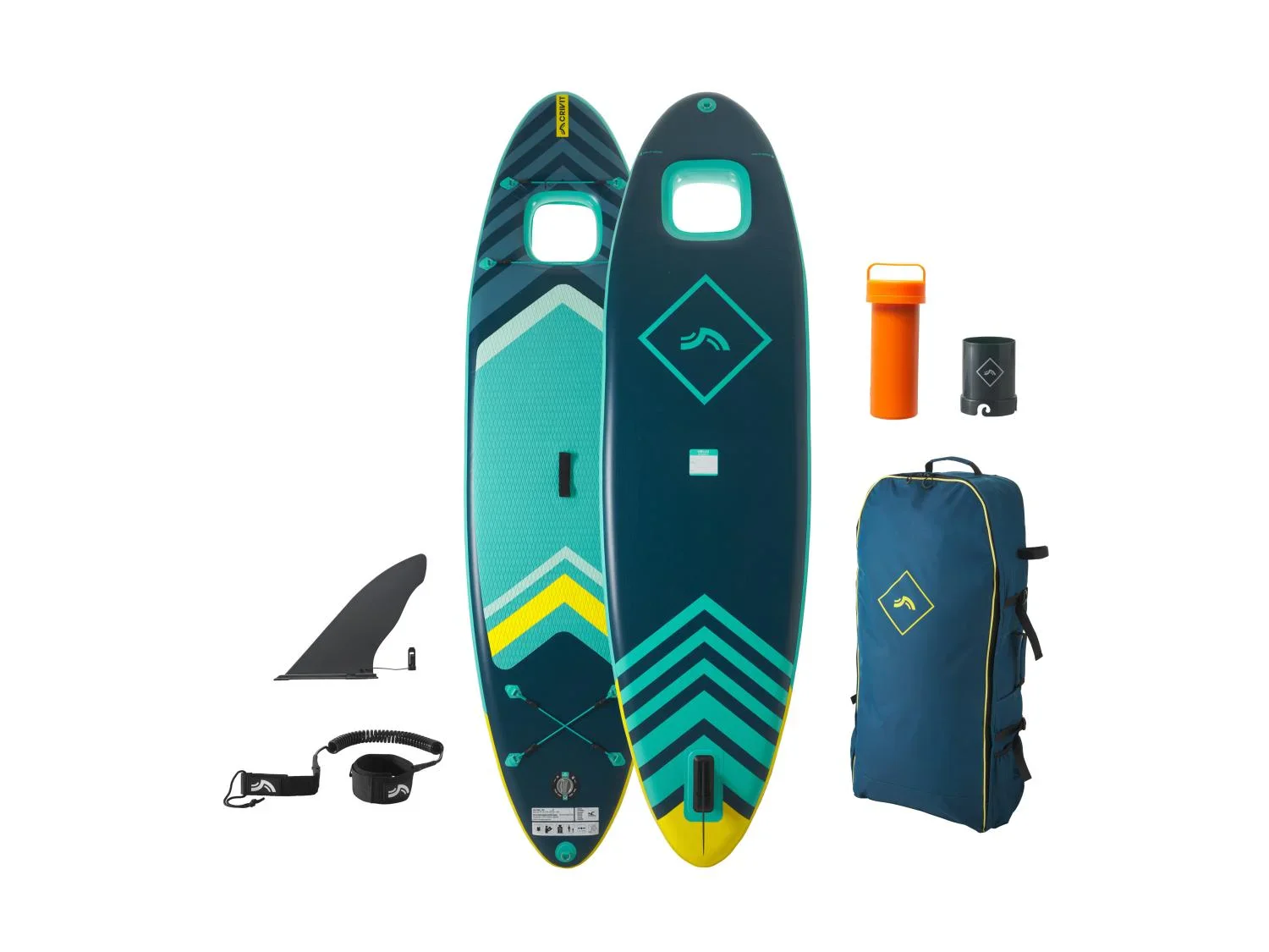 CRIVIT Stand-up paddle gonflable polyvalent avec fentre