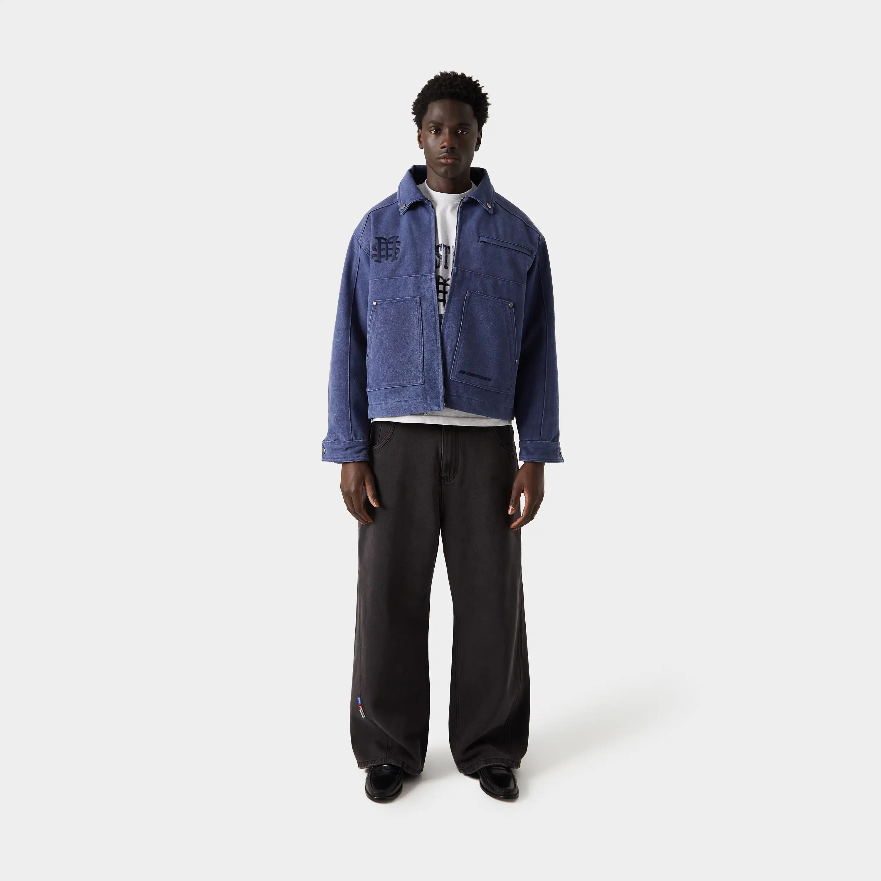 Wake Straight Navy Coat