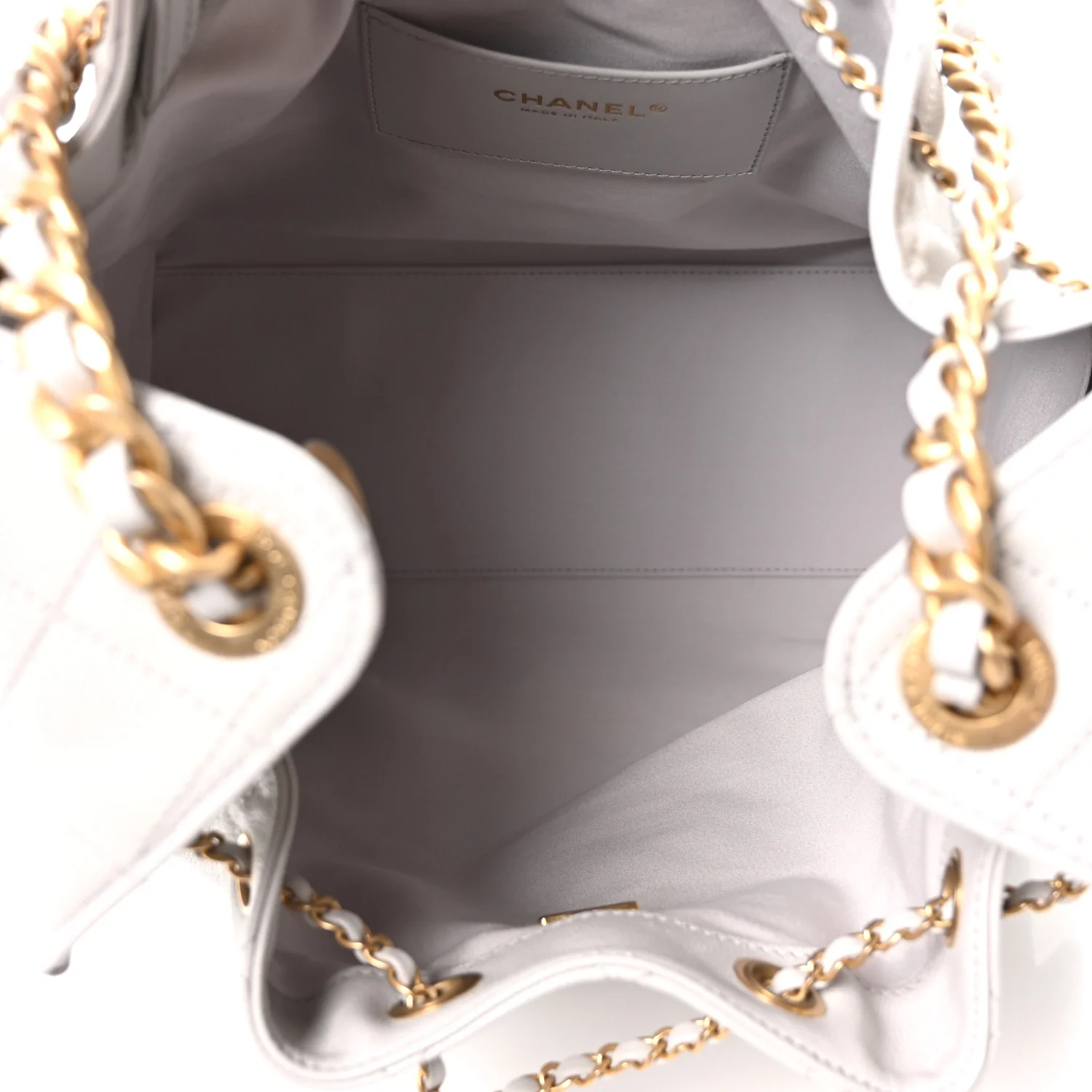 Caviar Quilted Medium Chanel 25 Handbag Light Gray