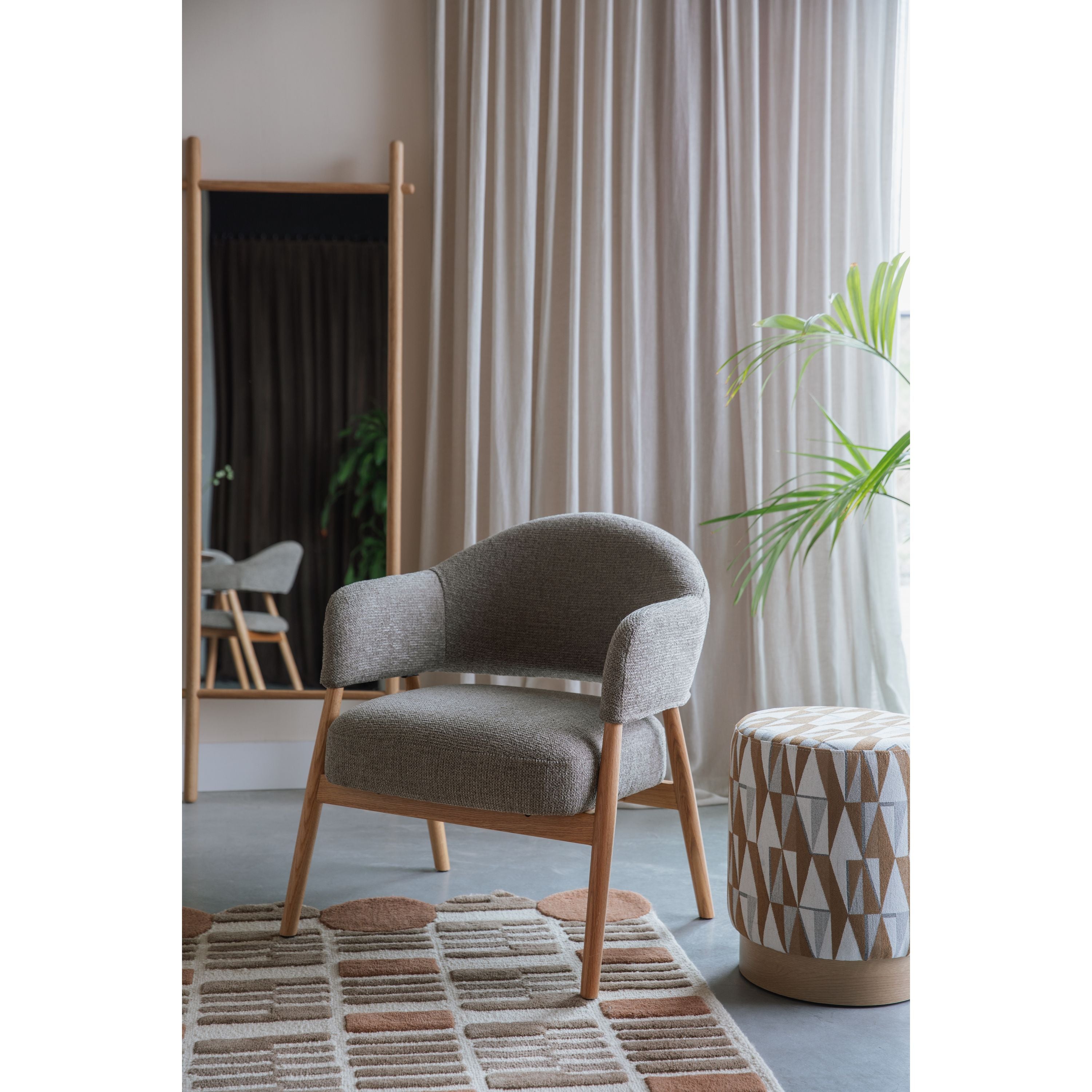 Housecraft Indy Fauteuil met armleuning Donker bruin
