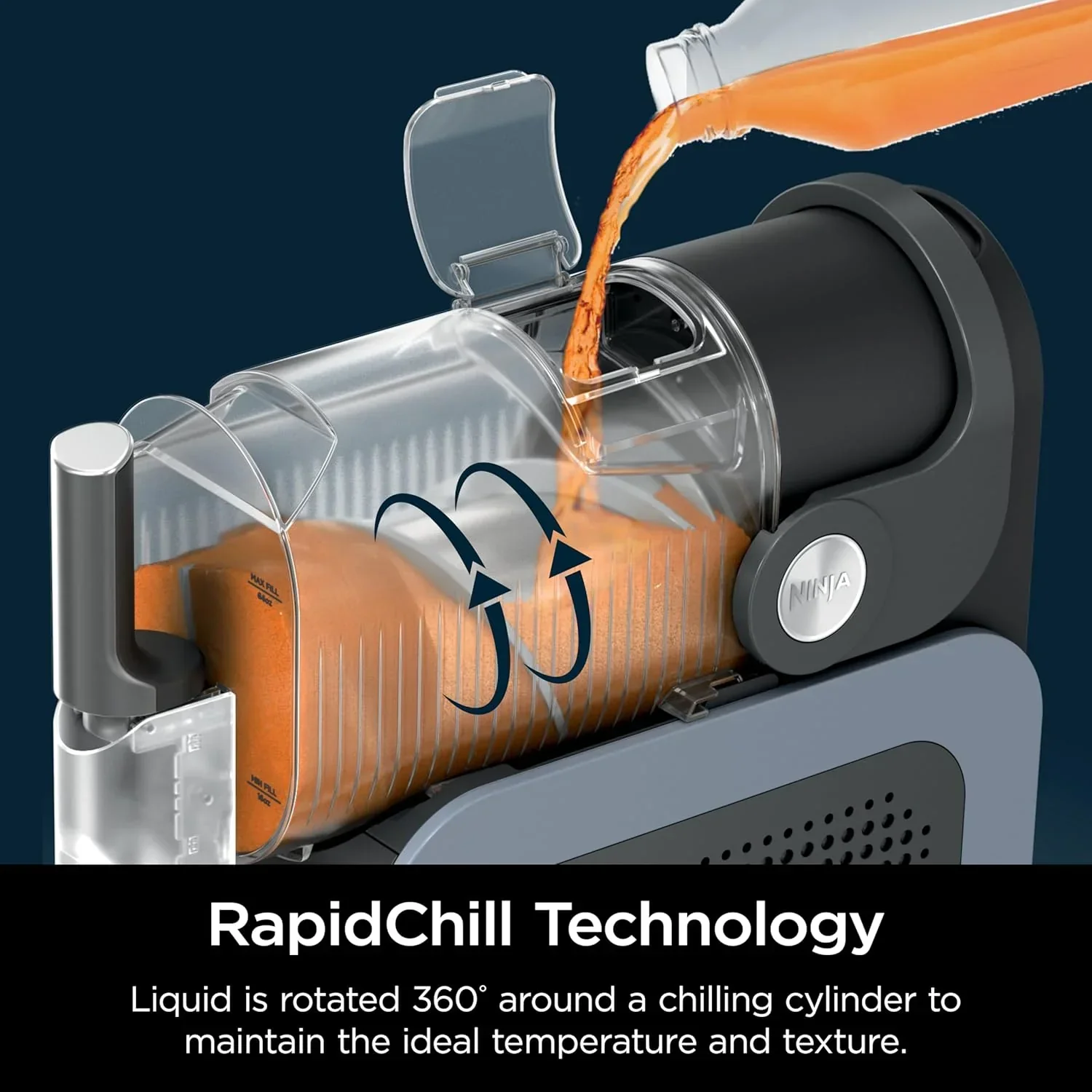 Machine à granita Ninja SLUSHi avec technologie RapidChill, 2,5 L (88 oz), 5 programmes prédéfinis