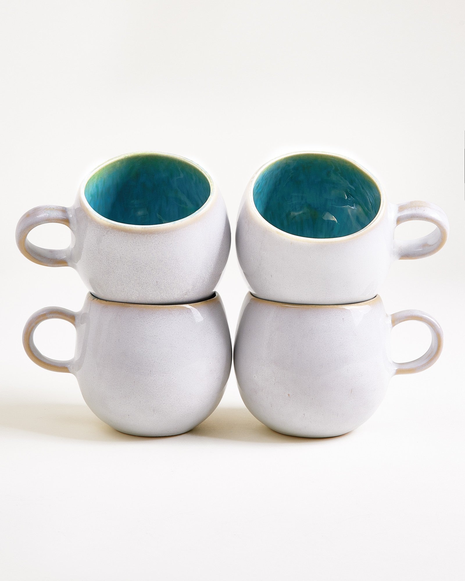 AREIA - LARGE MUG AQUA SET OF 4