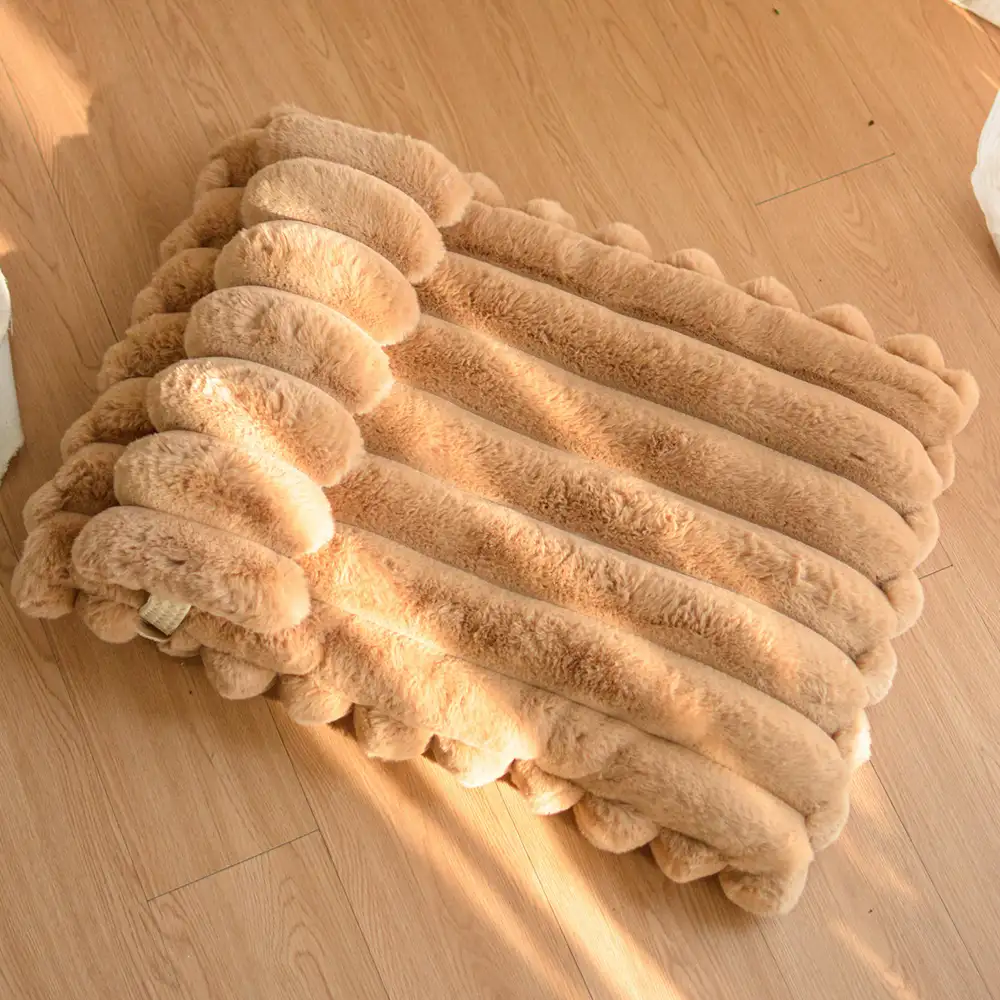 Softness Faux Rabbit Fur Warming Pillow Dog Bed - Cozy Cloud