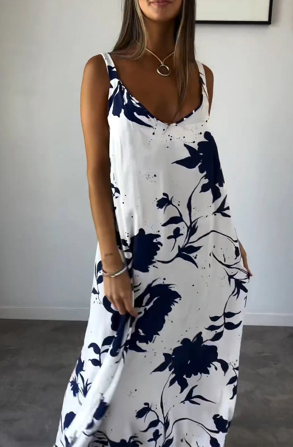 Robe féminine tendance imprimée