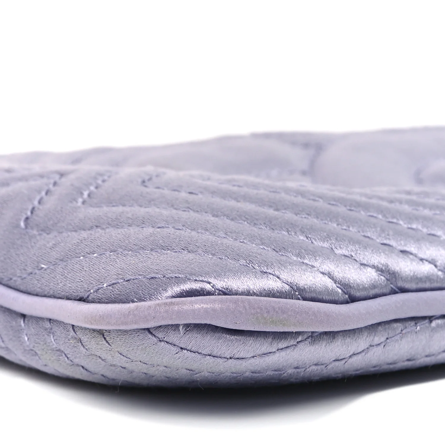 Satin Camellia Evening Bag Light Purple