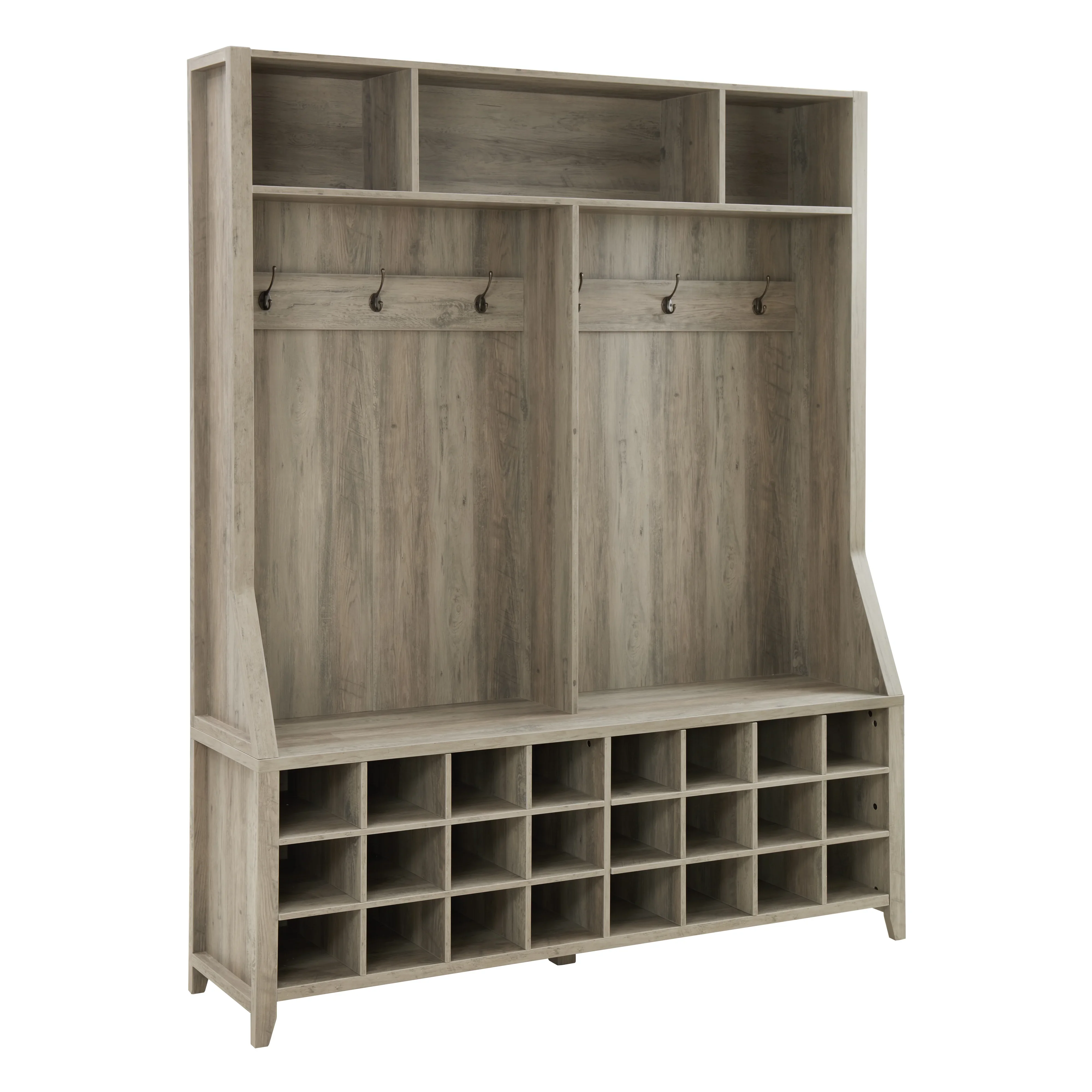 Better Homes & Gardens Refined Farmhouse Entryway Tree, Rustic Gray