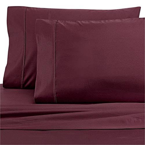 Wamsutta Dream Zone 1000-thread-count PimaCott King Sheet Set in Mauve Burgundy