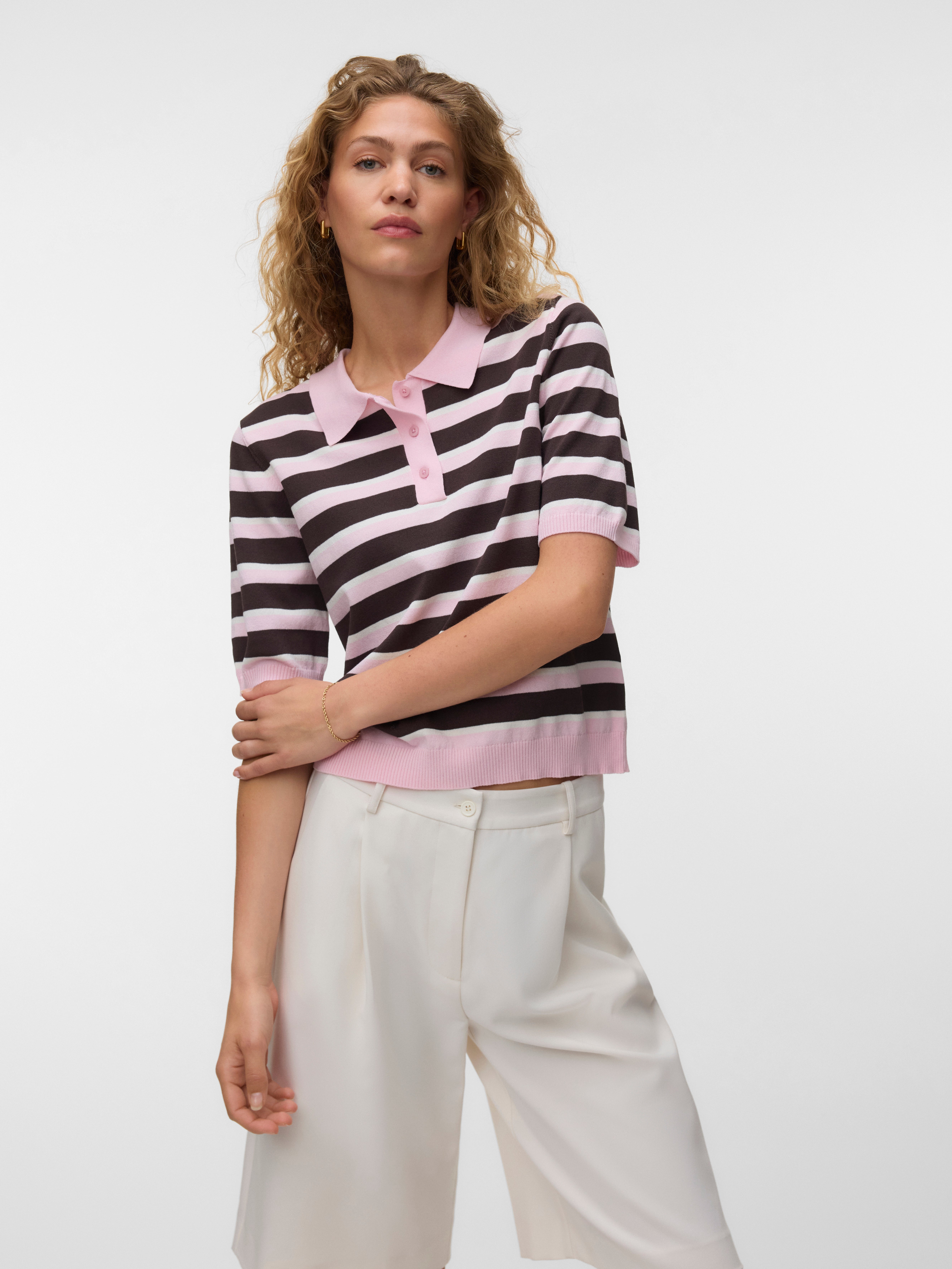 VERO MODA® AWOLINE Knit Polo-Shirt