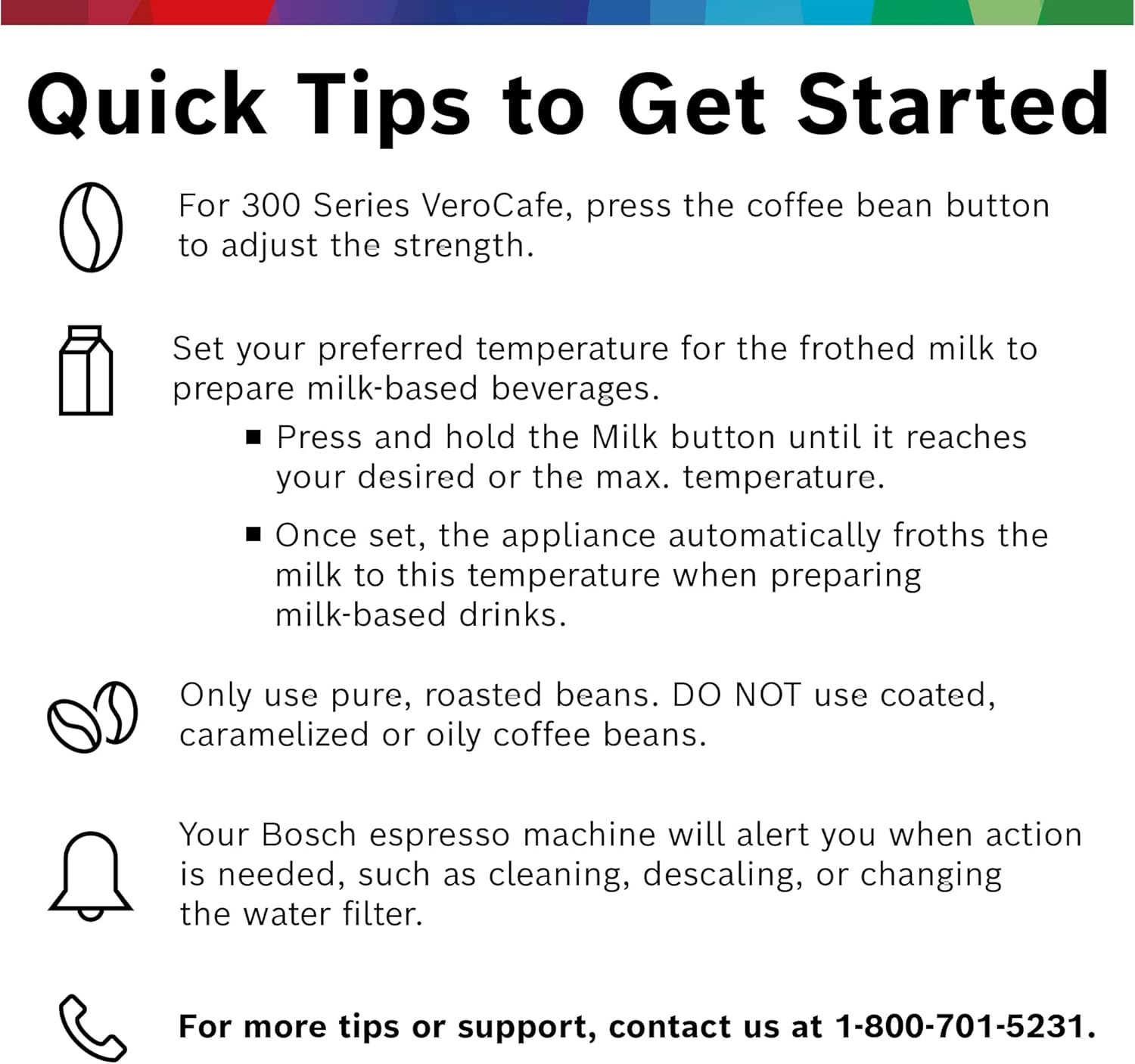 Bosch 300 Series Fully Automatic Espresso and Coffee Machine – One Touch Milk Drinks, Built-In Ceramic Grinder, In-Cup Frother, Easy Clean and Descale, Black TIU20109