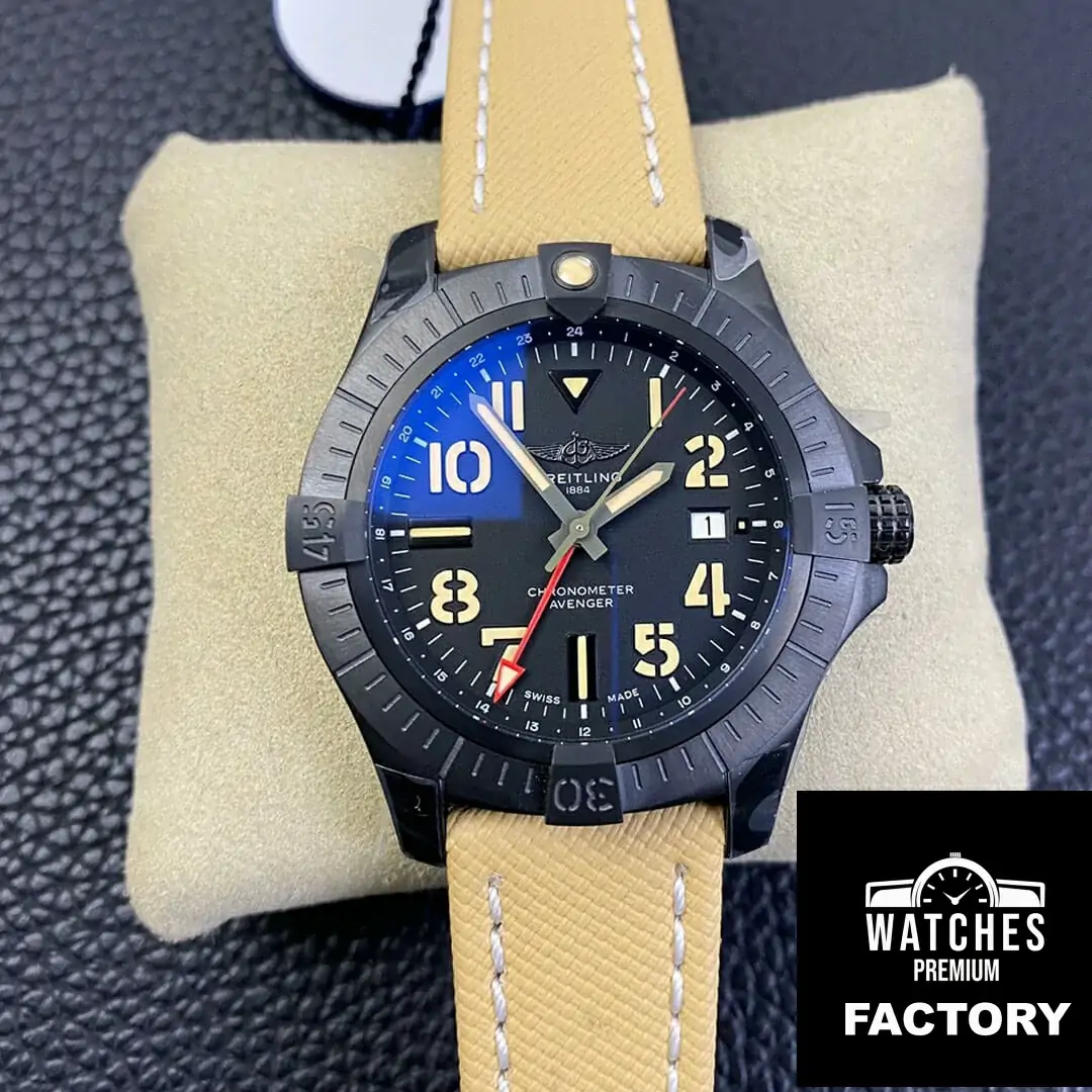 Breitling Avenger GMT 45 V32395101B1X1 GF Factory Black Case