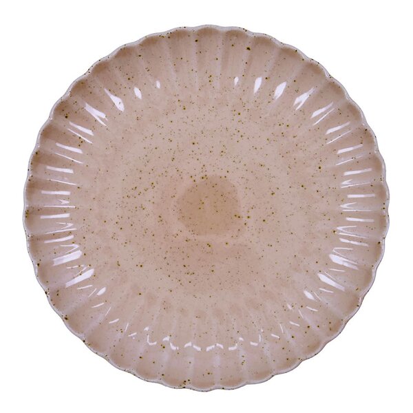 Scallop tallerken 26 cm rosa