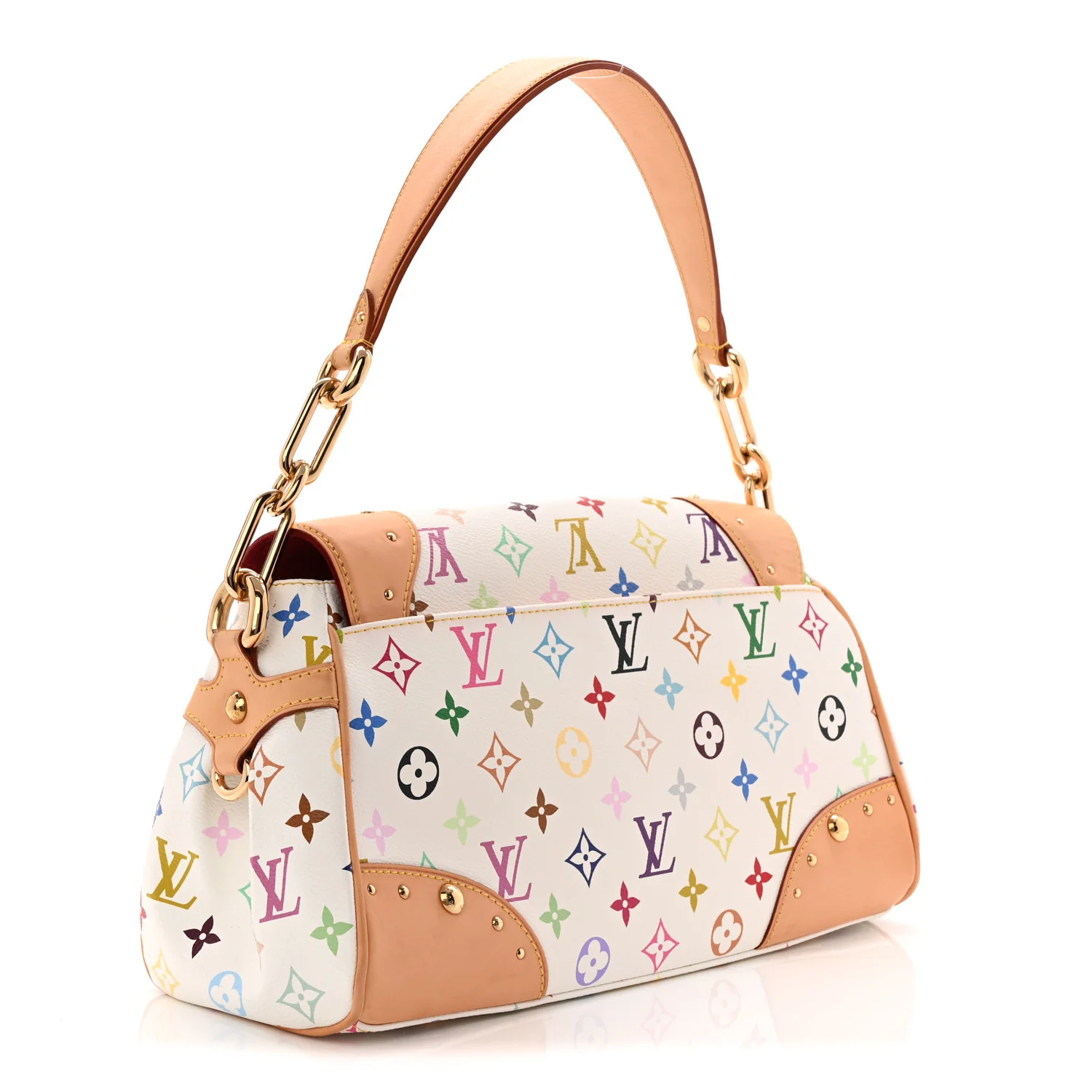 Monogram Multicolor Beverly MM White