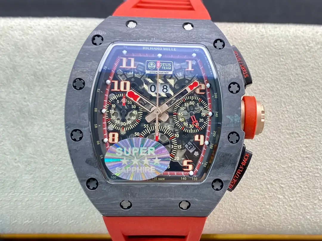 Richard Mille RM011 KV Factory V3 Red Strap
