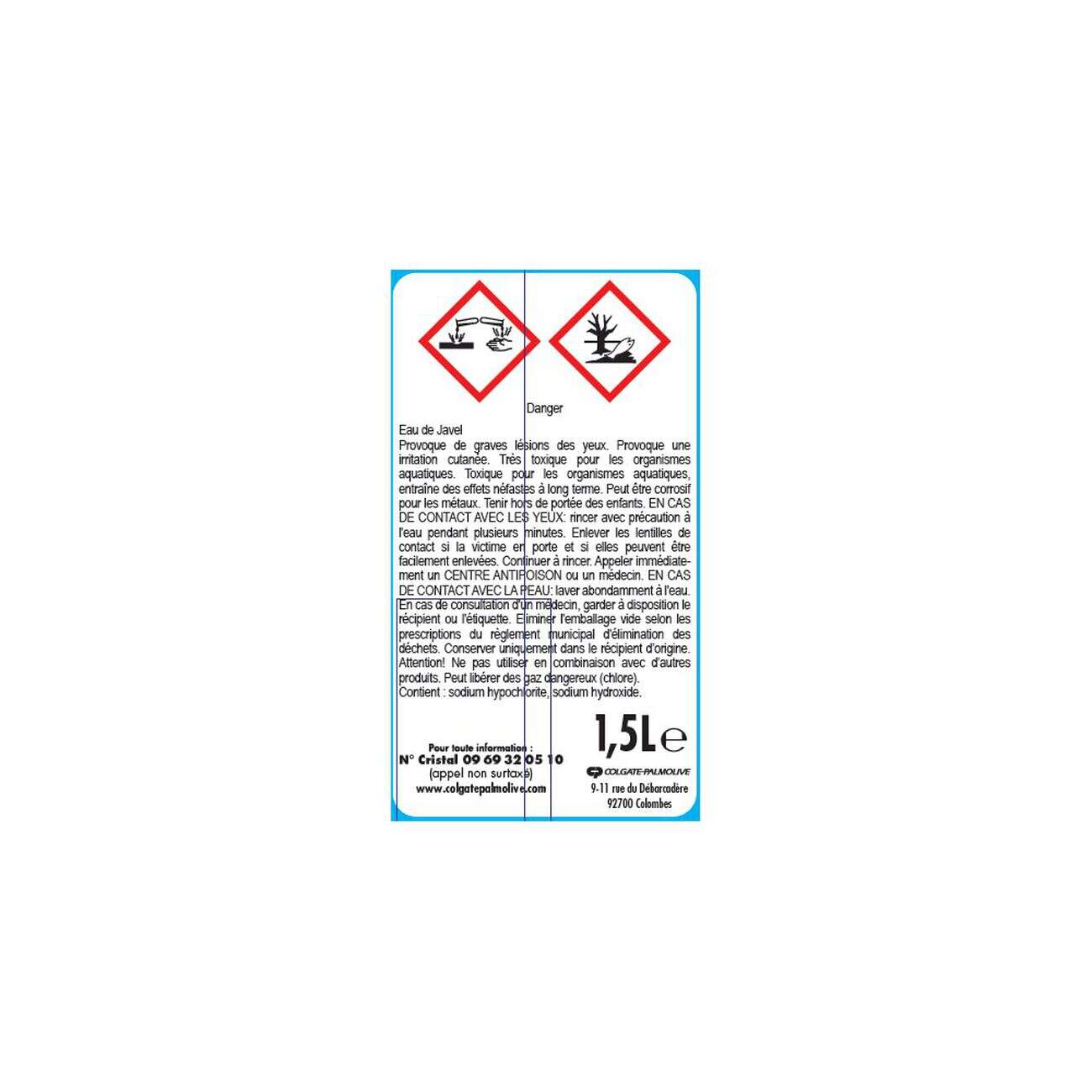 Eau de javel La Croix Power 1,5L