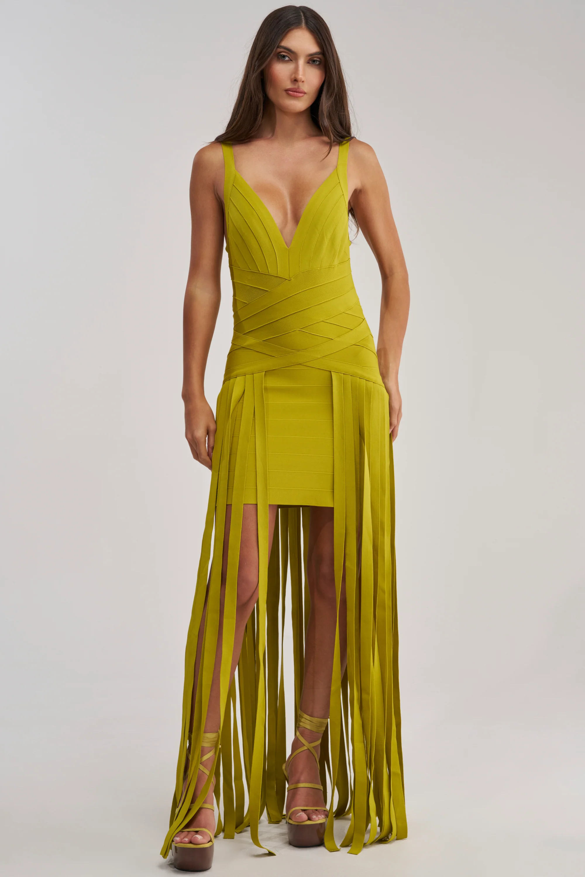 LUCKY CHARM FRINGE MINI DRESS - Akira Store