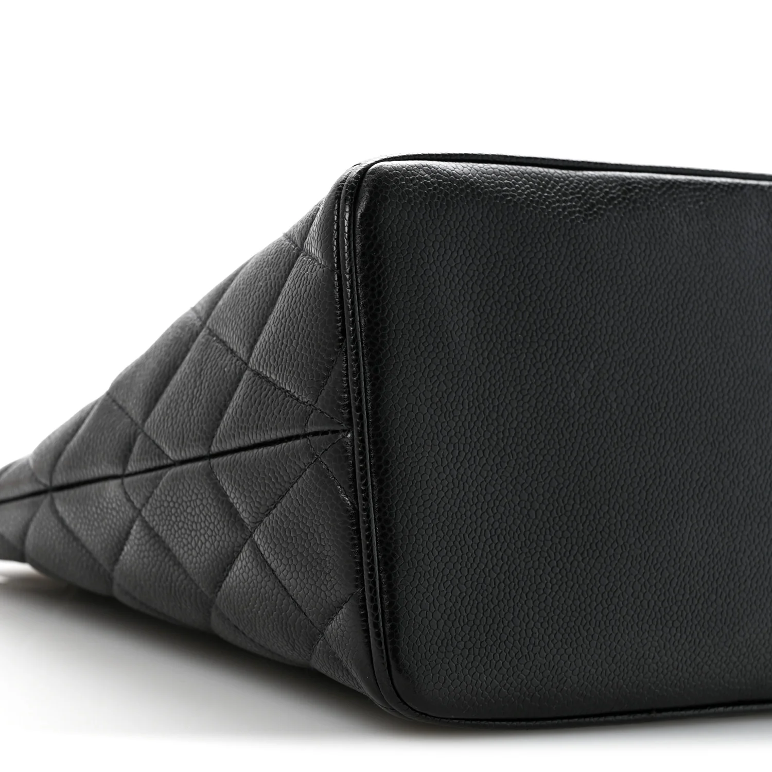 Caviar Quilted Medallion Tote Black