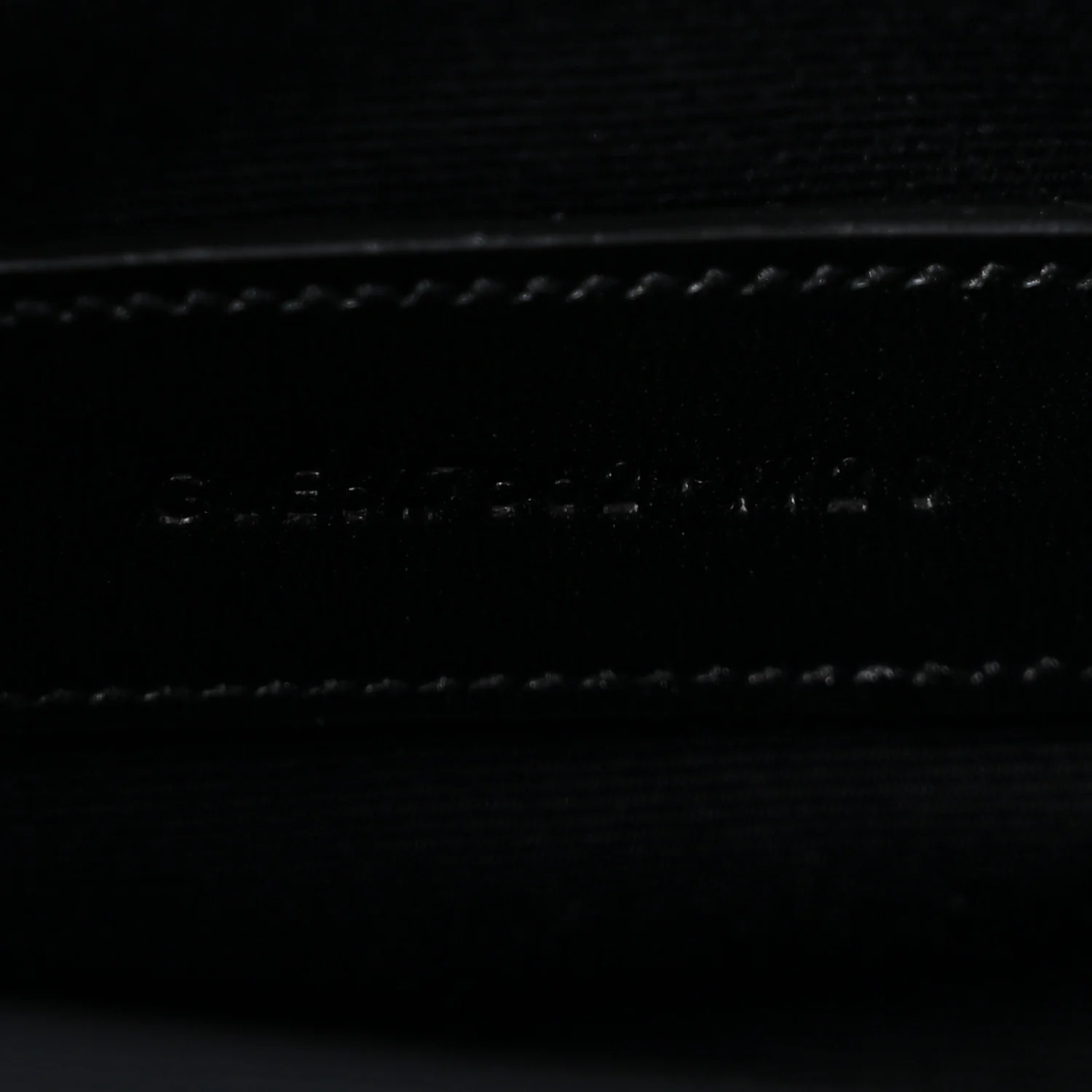 Grain De Poudre Matelasse Chevron Monogram Envelope Clutch Black