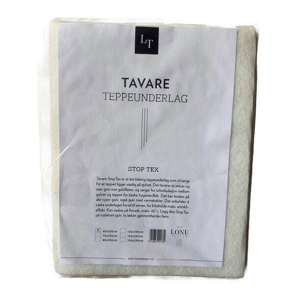 Stop-Tex filt teppeunderlag 60x120 cm