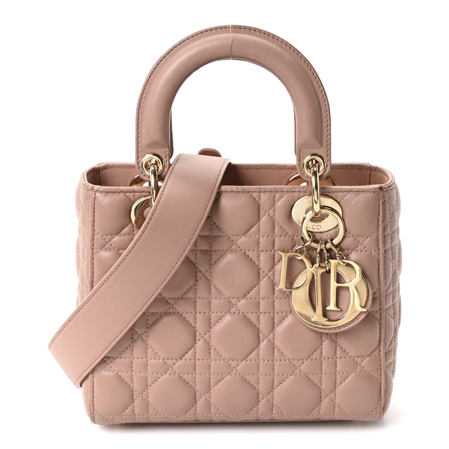 Lambskin Cannage Small My ABC Dior Lady Dior Blush