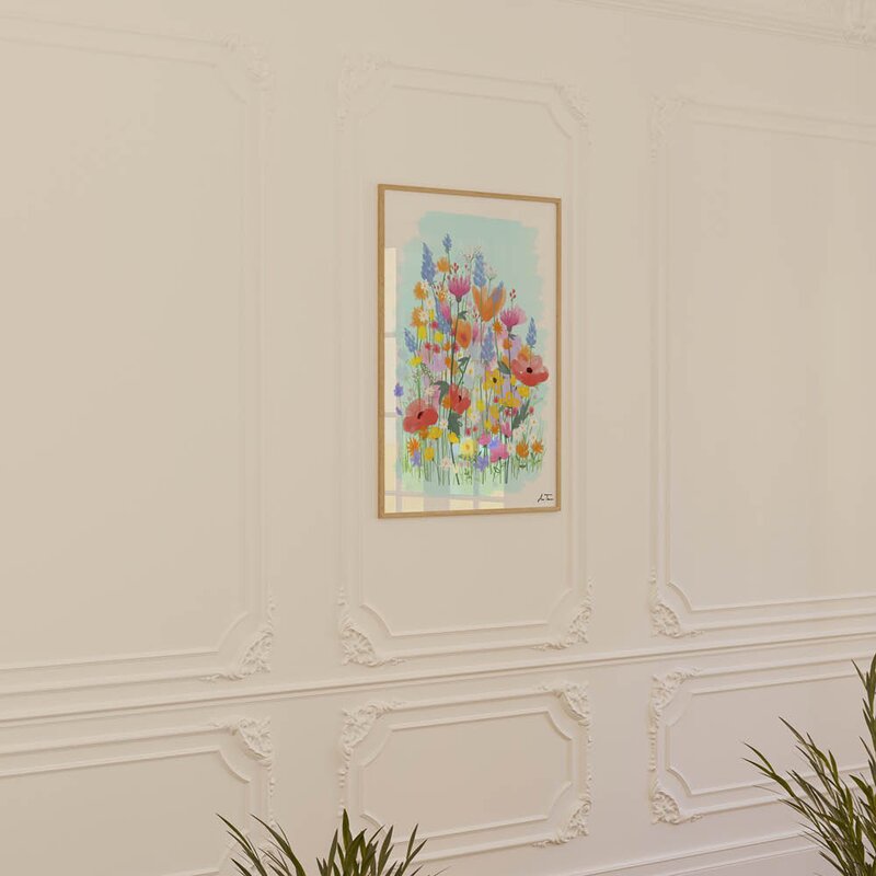 Anna Thomsen poster 30x40 cm field of flowers no3