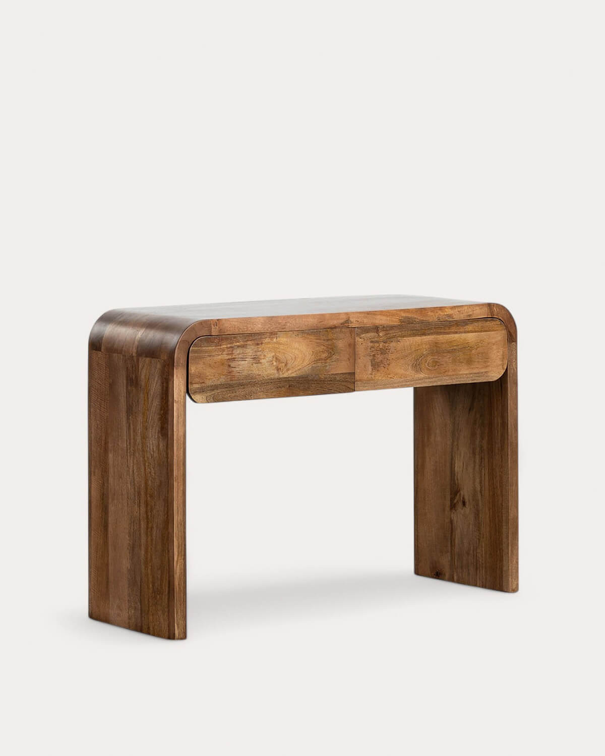 Vanile - Consola con Dos Cajones de Madera de Mango (120x40 cm) Vanile