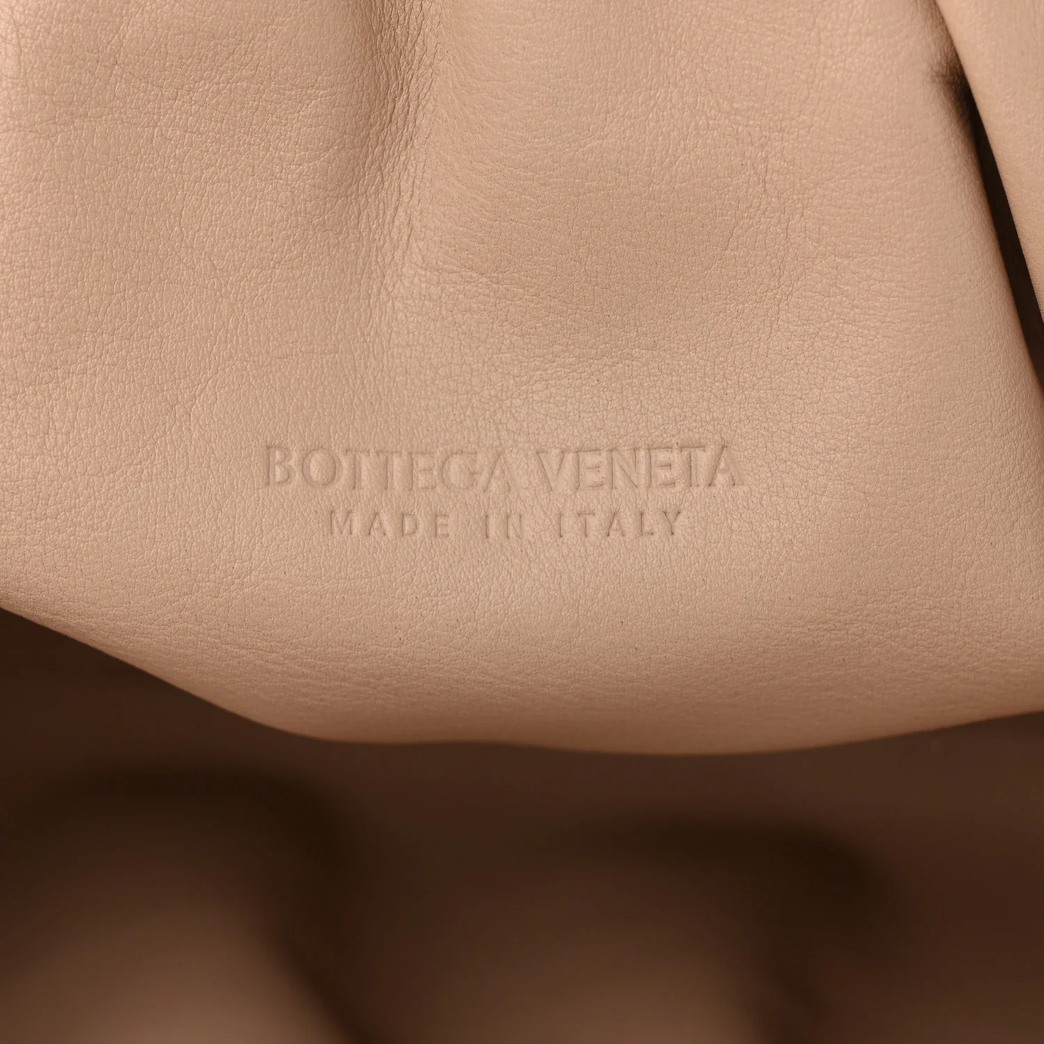 Smooth Butter Calf The Pouch Oversized Clutch Nude