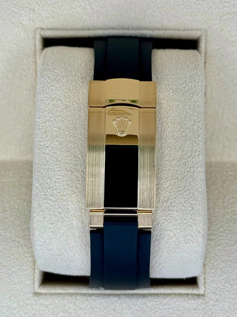 [Super Clone]RLX  Sky-Dweller 42mm Yellow Gold Champagne Dial Oysterflex - 336238